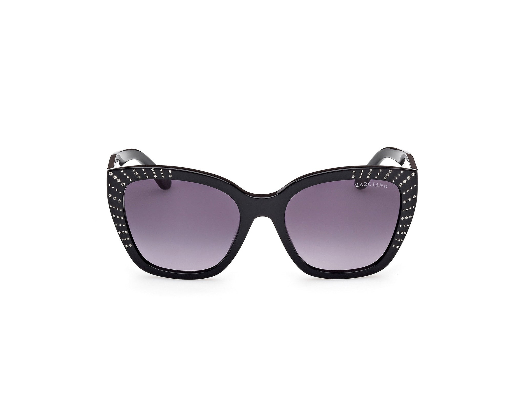 Guess by Marciano Donna Guess by Marciano GM00021 01B Occhiali da sole Acetato Nero Fumo Squadrata Normale