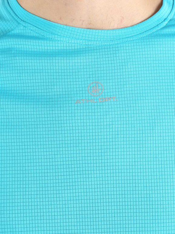Athl Dpt T-shirt Sportiva Da Uomo Traspirante Manica Corta Blu Taglia L