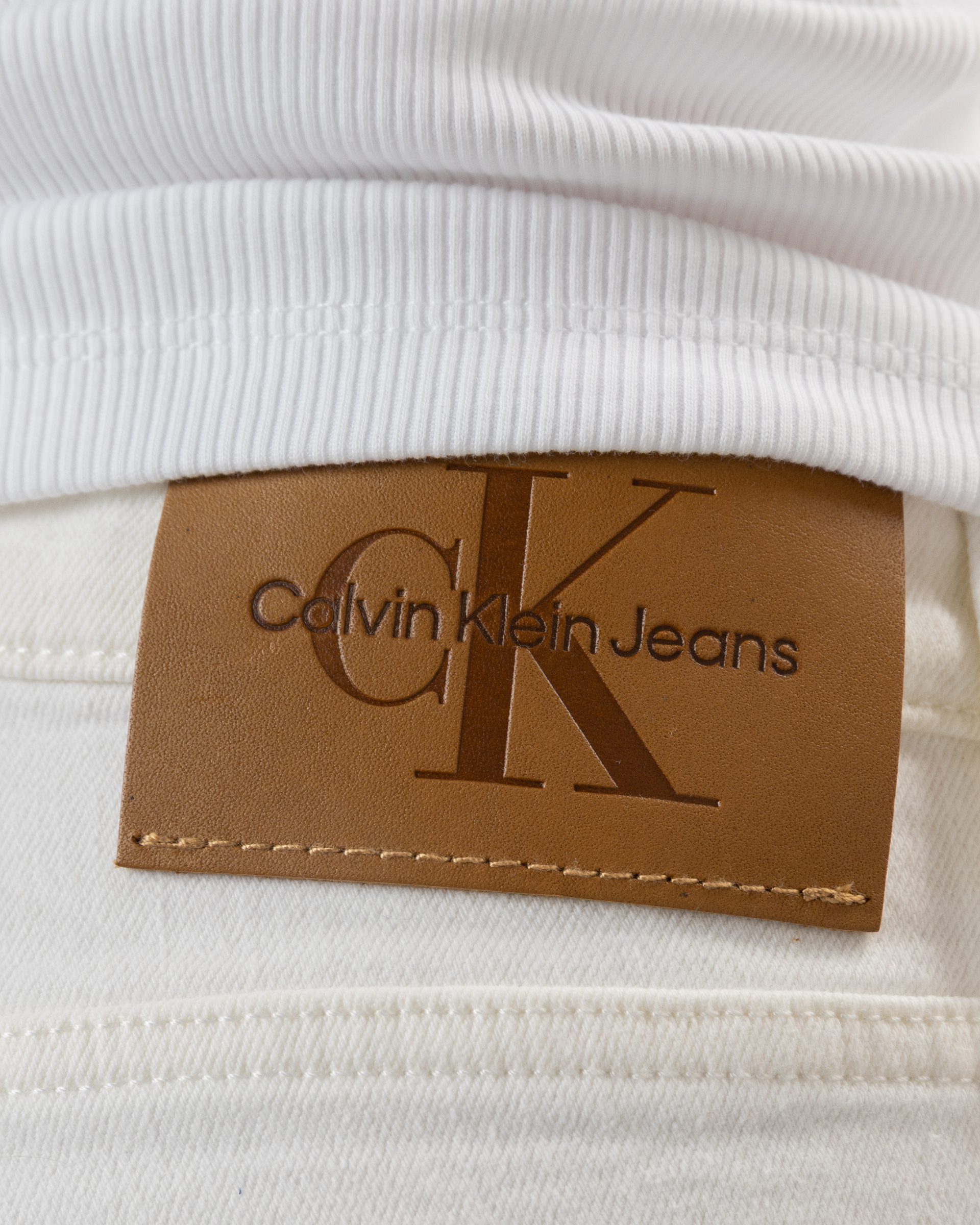 Pantaloni Calvin Klein Jeans 225137 Bianco