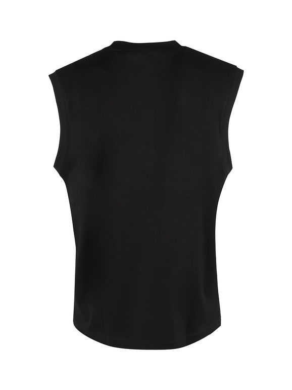 Solada Canotta Uomo a Spalla Larga Canotte Sportive Nero Taglia 48