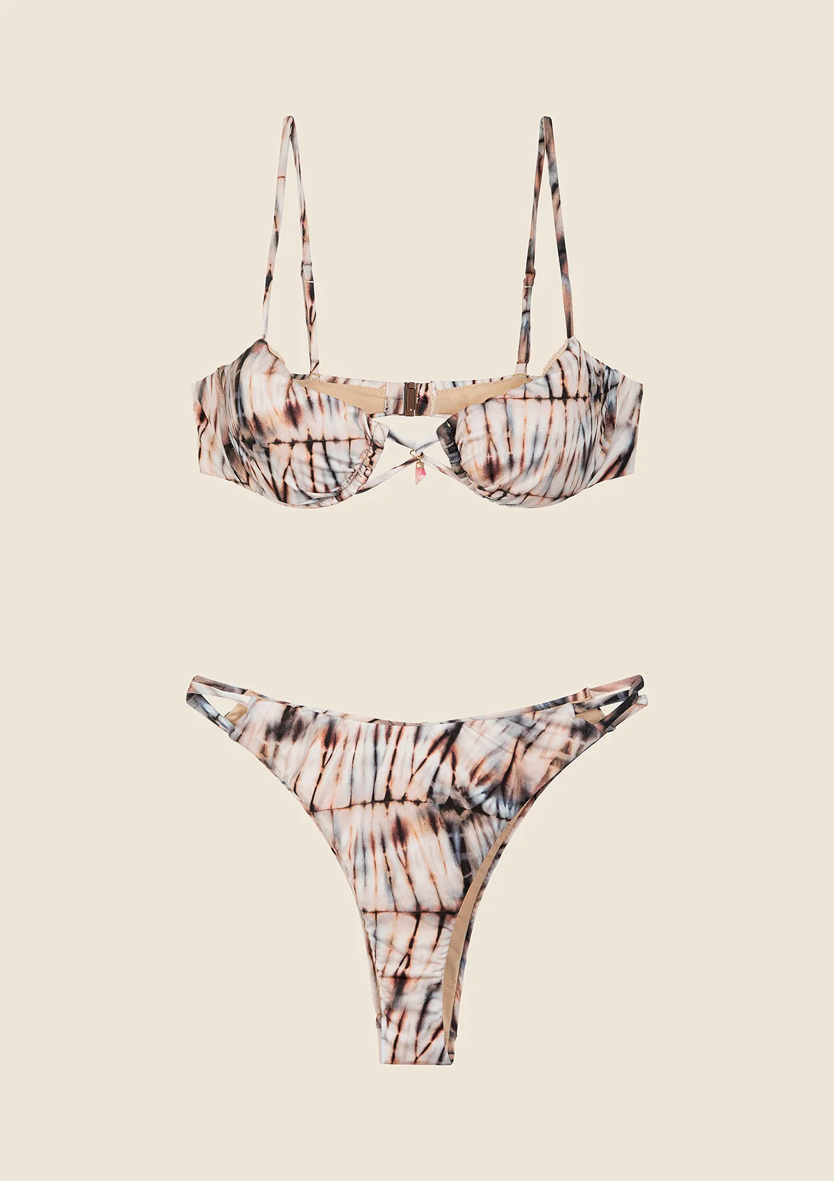 Me fui bikini reggiseno con slip fantasia panna