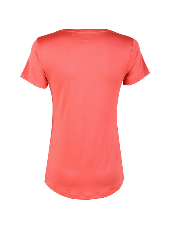 Athl Dpt T-shirt Sportiva Da Donna In Tessuto Tecnico Manica Corta Arancione Taglia L