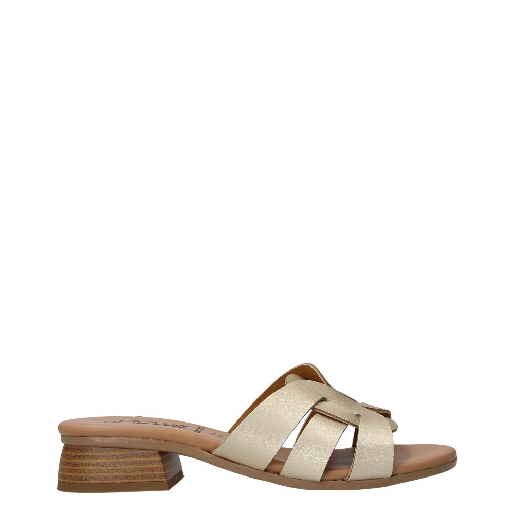 Florali Ciabatta con tacco Mb40 Platino