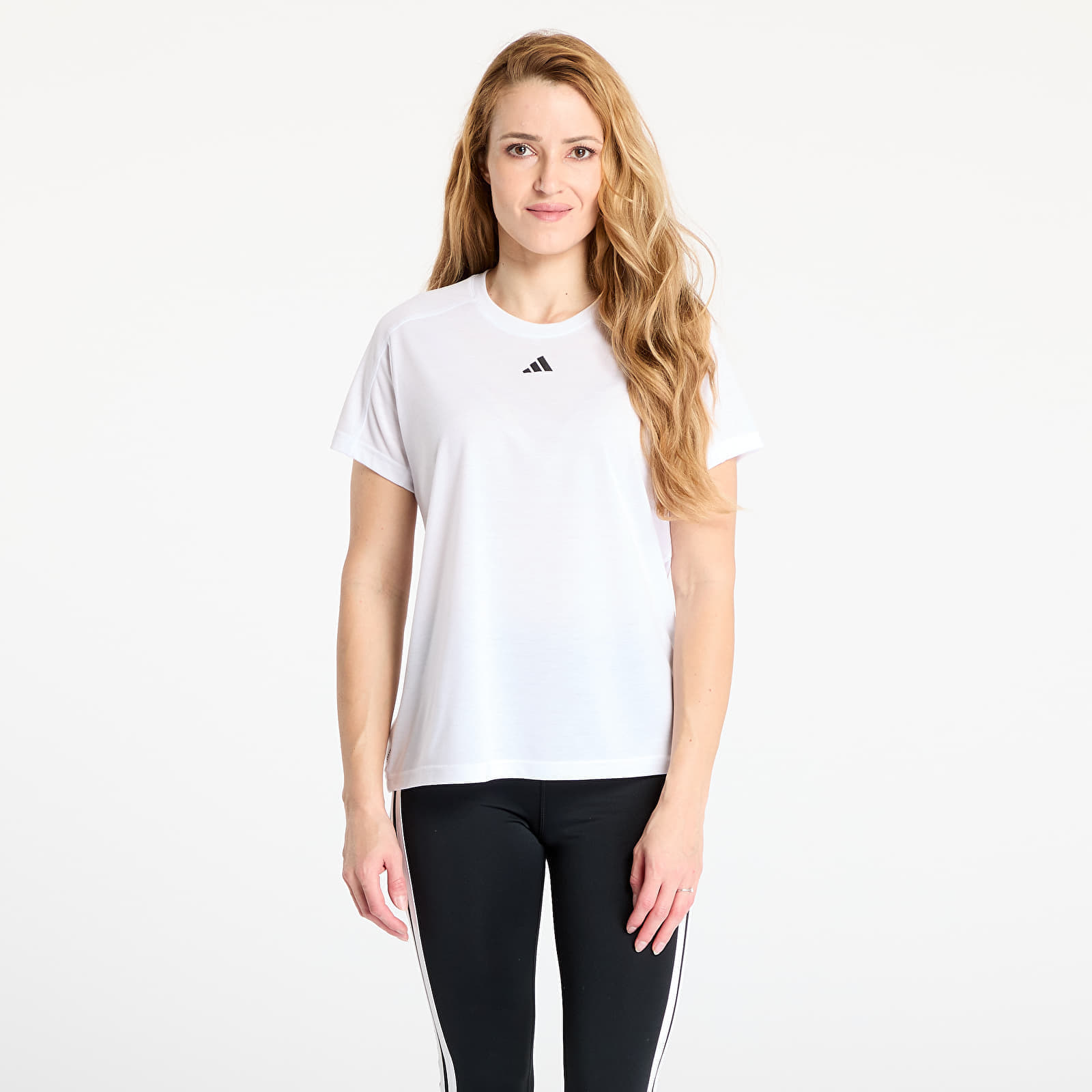 adidas Performance Maglietta adidas AEROREADY Train Essentials Minimal Branding Crewneck T-Shirt White/ Crystal White/ Crystal White L