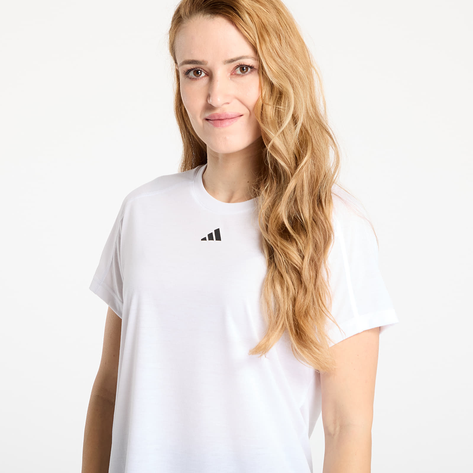 adidas Performance Maglietta adidas AEROREADY Train Essentials Minimal Branding Crewneck T-Shirt White/ Crystal White/ Crystal White L