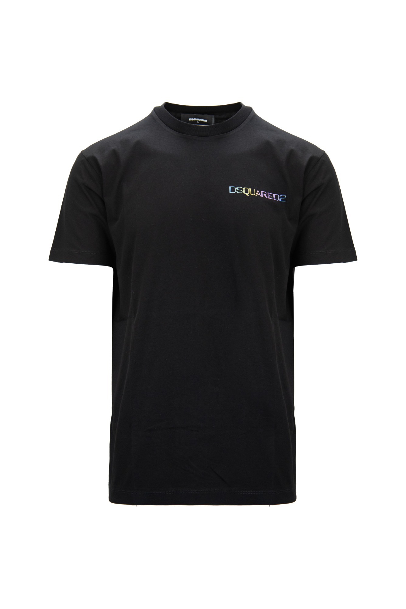 DSQUARED2 S71GD1394 900 T-Shirt-L Nero Cotone