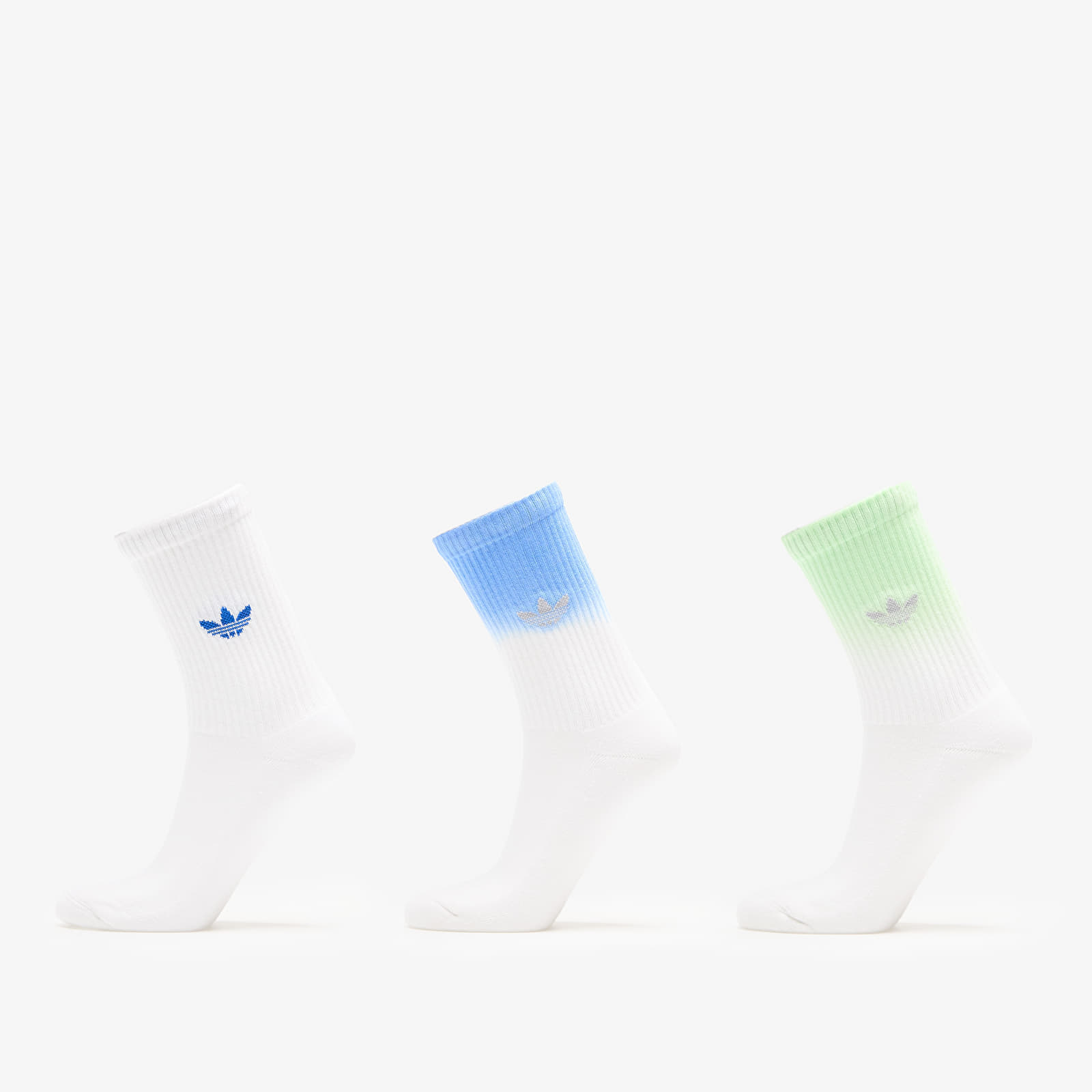 adidas Originals adidas Ombre Crew Socks 3-Pack White/ Pulse Lime S