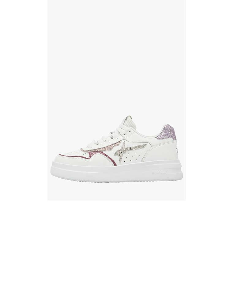W6YZ - Sneakers donna in pelle - Art. Xenia White/Silver 37