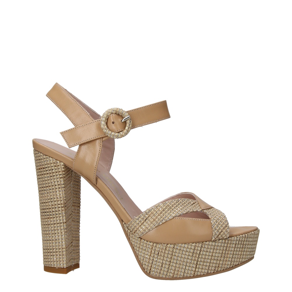 Armando olivieri Sandalo con tacco Moda Beige
