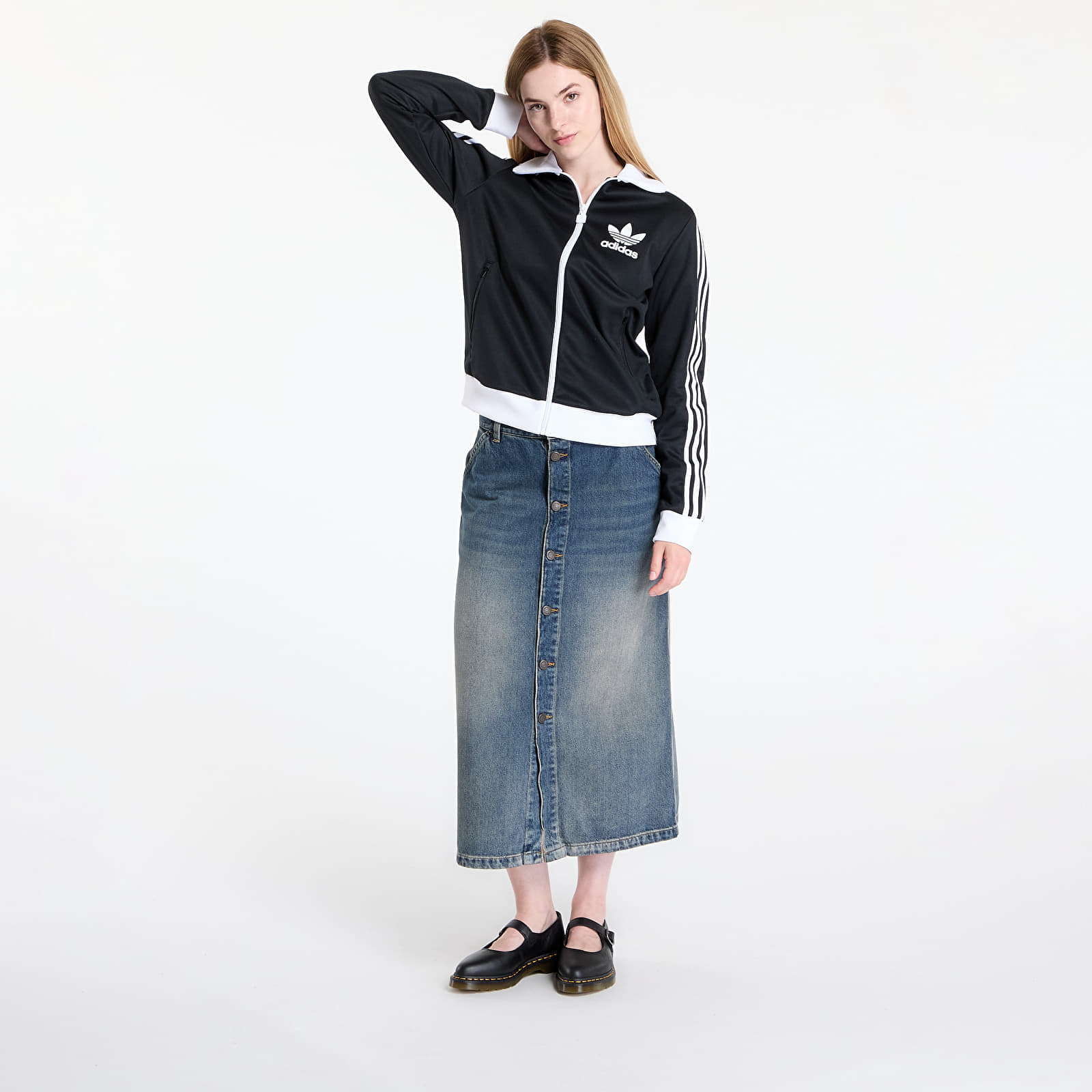 adidas Originals Giacca adidas Beckenbauer Track Top Black/ White XS