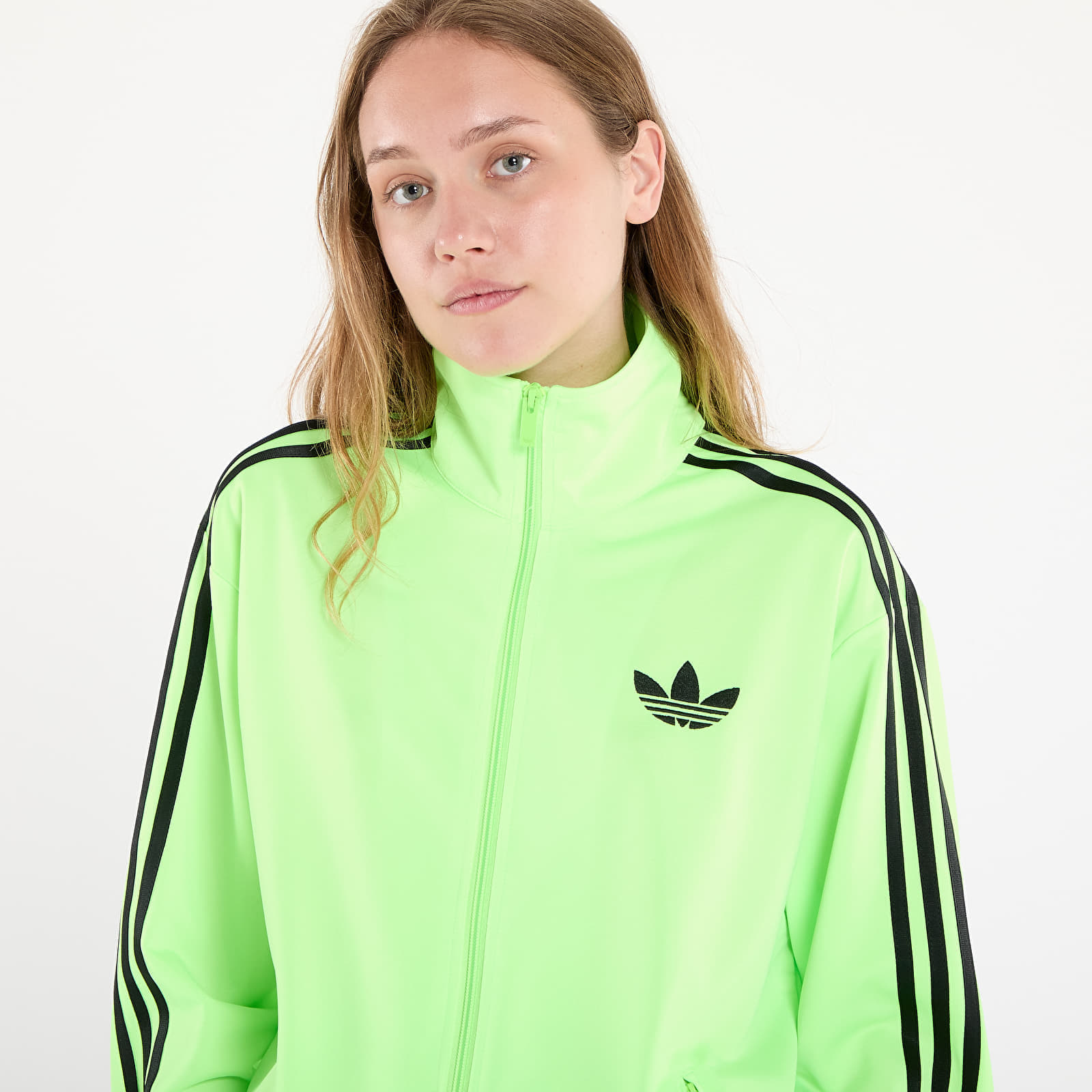 adidas Originals Felpa adidas Adicolor Classic Firebird Loose Track Top Signal Green/ Black L