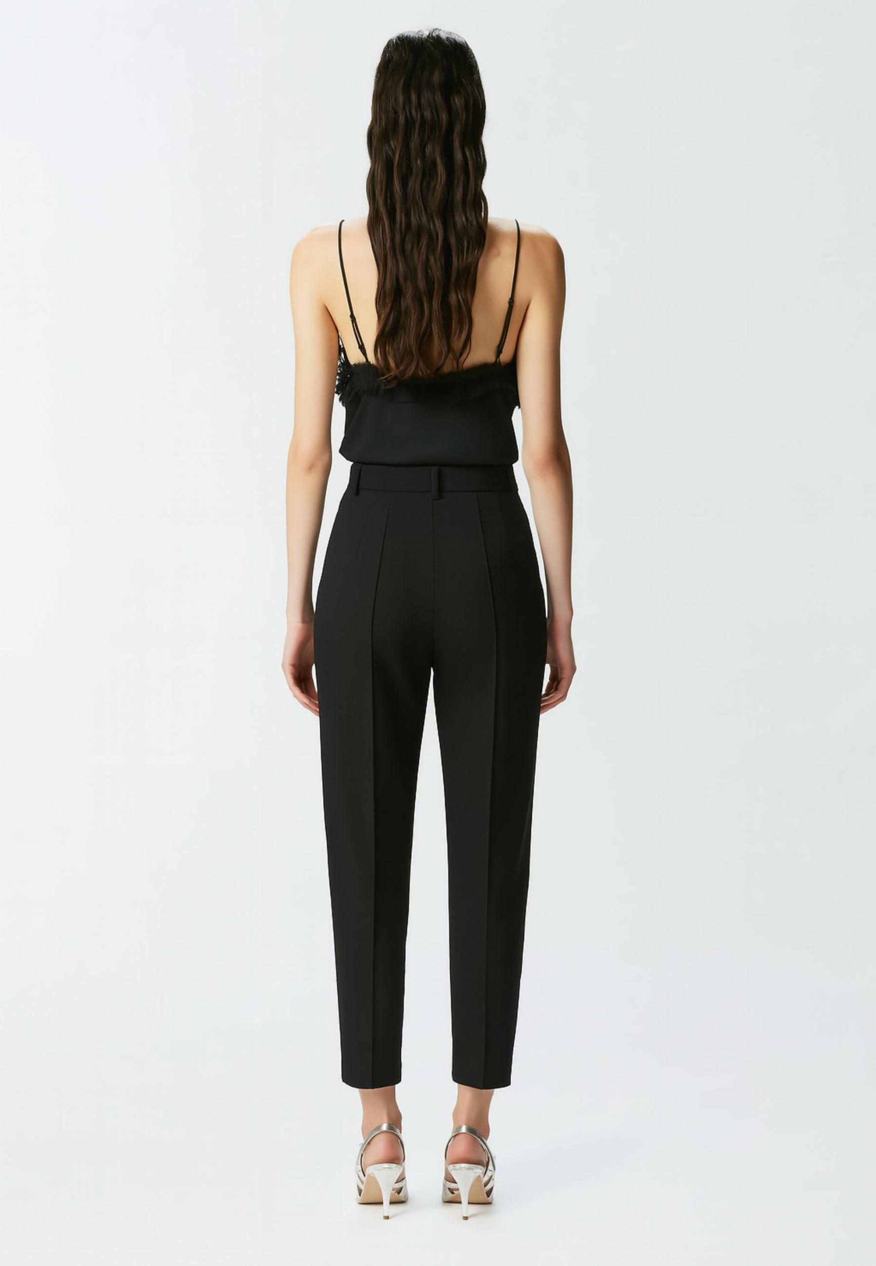 PINKO Pantaloni Tridente In Misto Viscosa