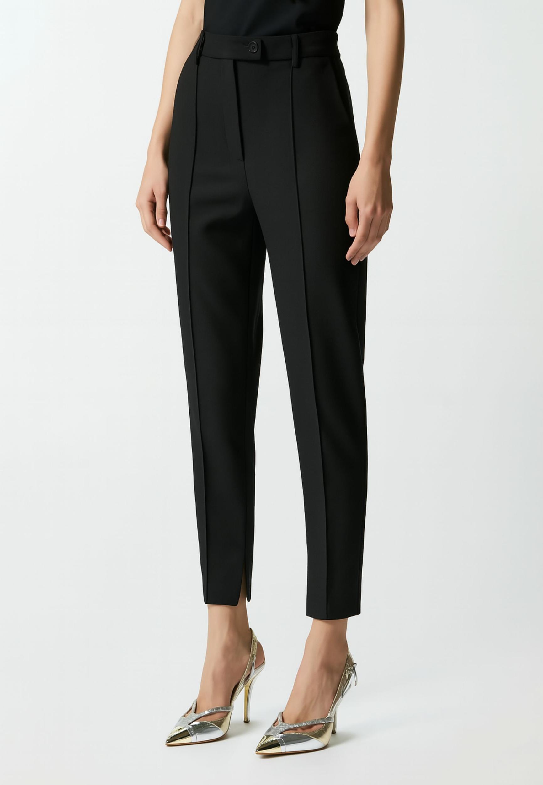 PINKO Pantaloni Tridente In Misto Viscosa