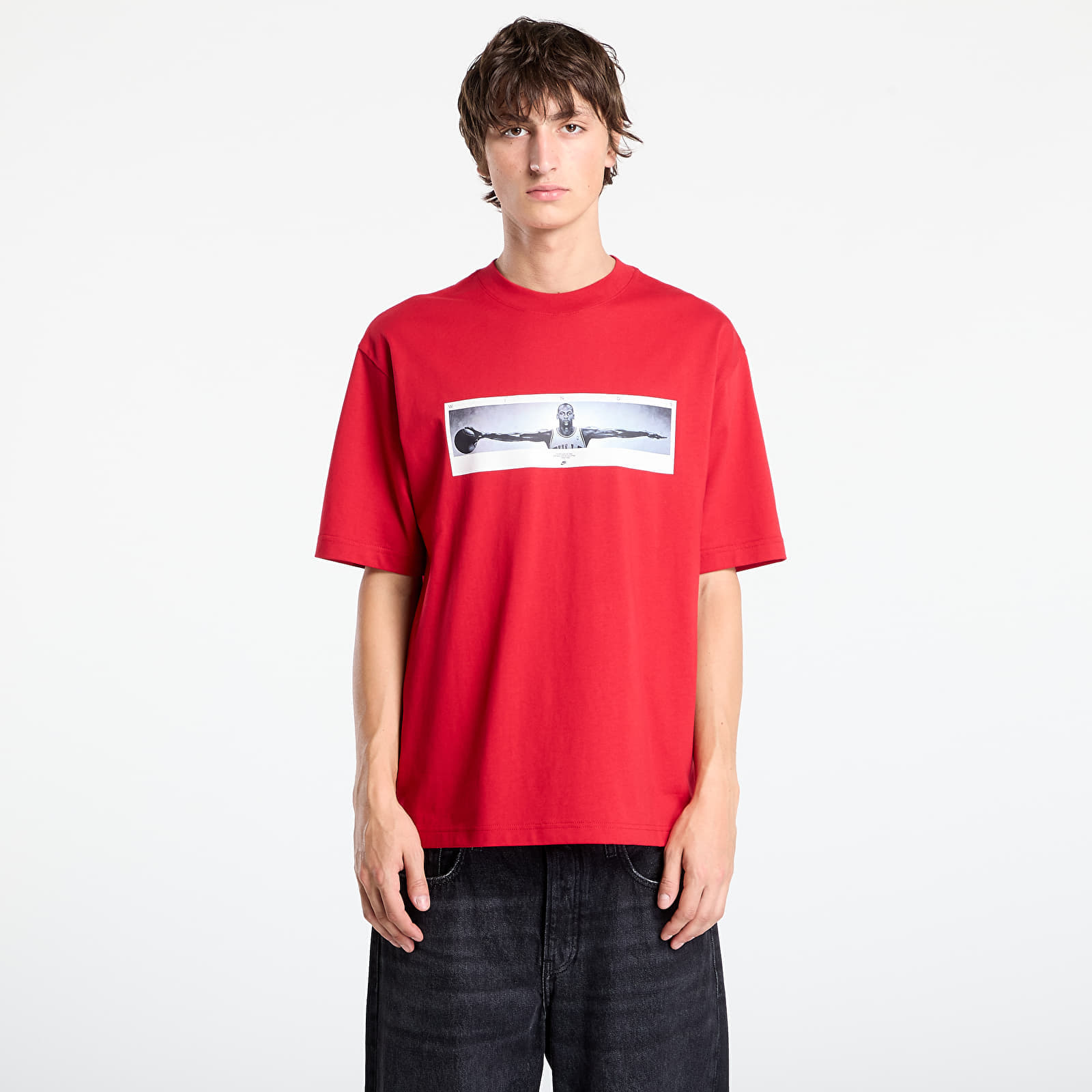 Maglietta Jordan Men's Photo T-Shirt Gym Red/ Black L