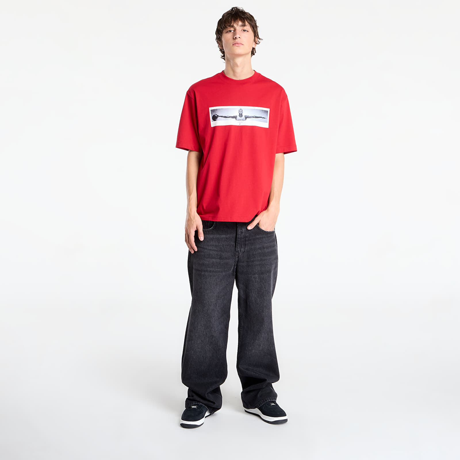 Maglietta Jordan Men's Photo T-Shirt Gym Red/ Black L