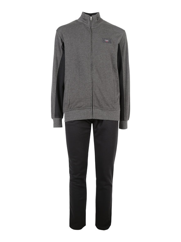 Be Board Completo Tuta Da Uomo Con Felpa e Pantaloni - Grigio Scuro Tute Sportive Taglia M