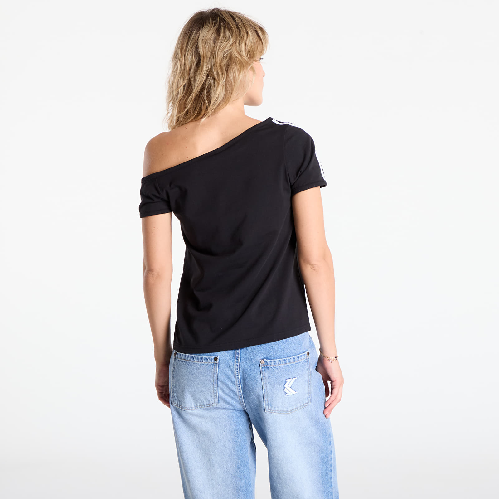 Maglietta adidas Originals Campus 2000 Off Shoulder T-Shirt Black S