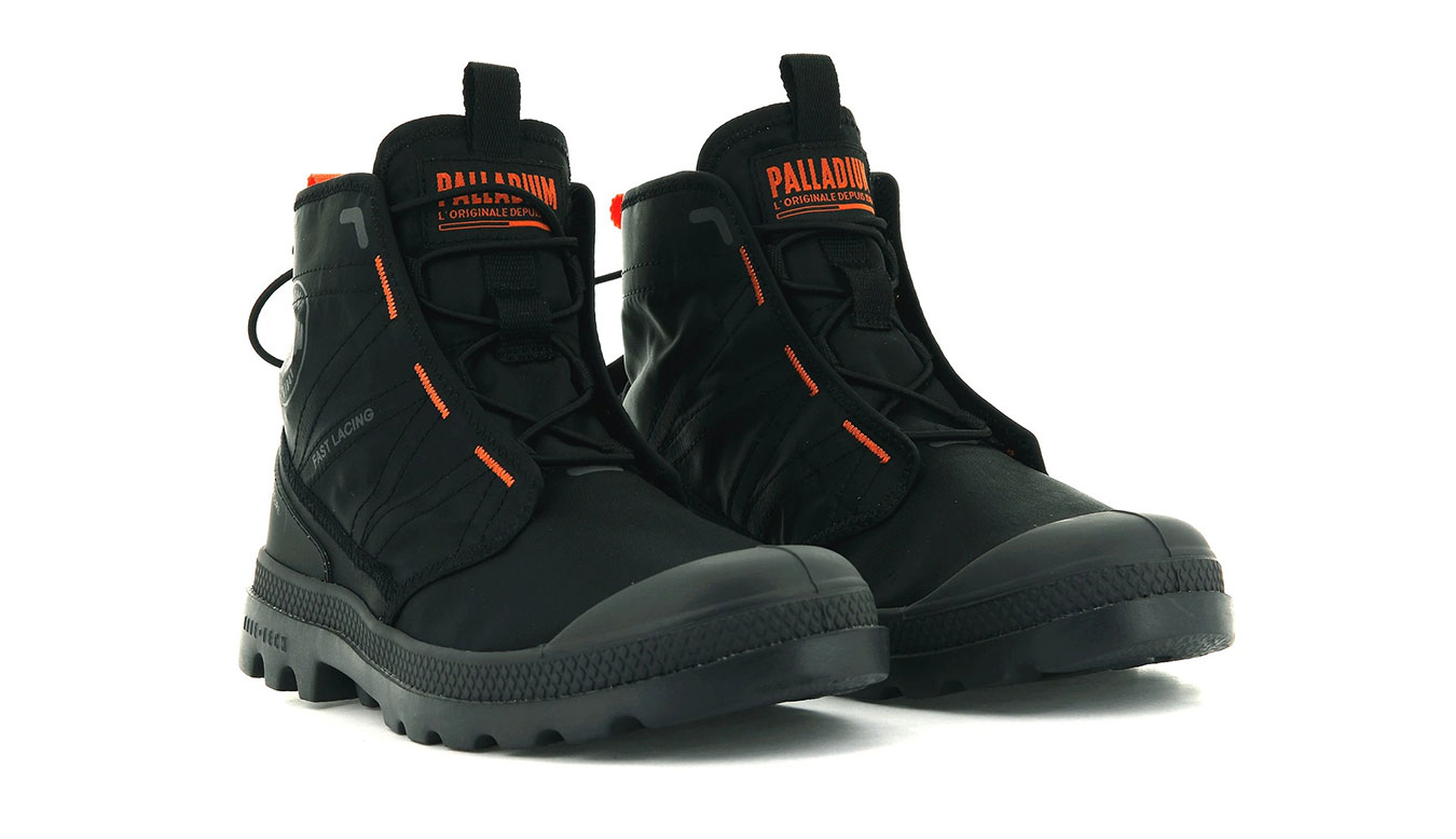 Palladium Pampa Travel Lite Black - Uomini - Scarpe Palladium - Nero - 77039-008-M