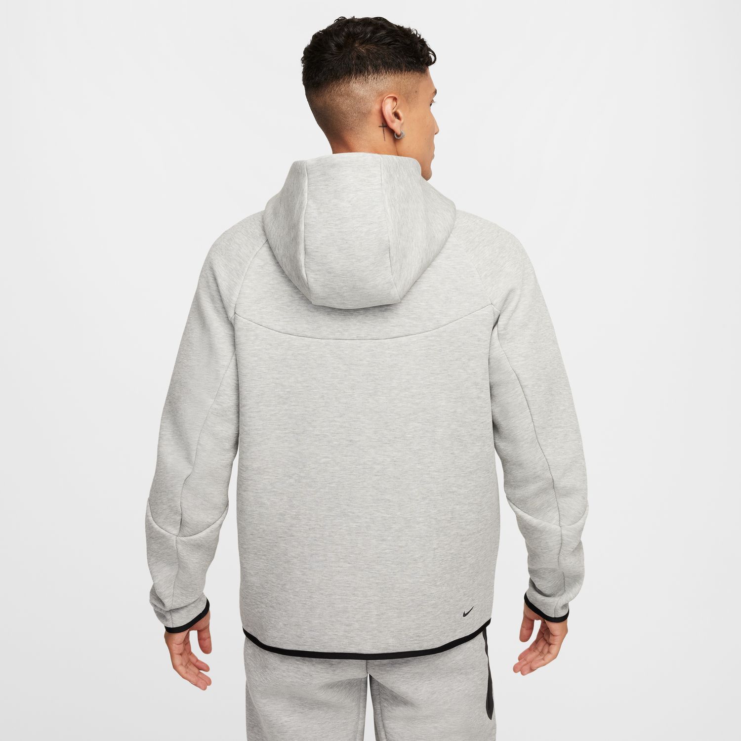 Nike Tech Full-Zip Windrunner Hoodie Heather Grey - Uomini - Hoodie Nike - Grigio - HV0949-063