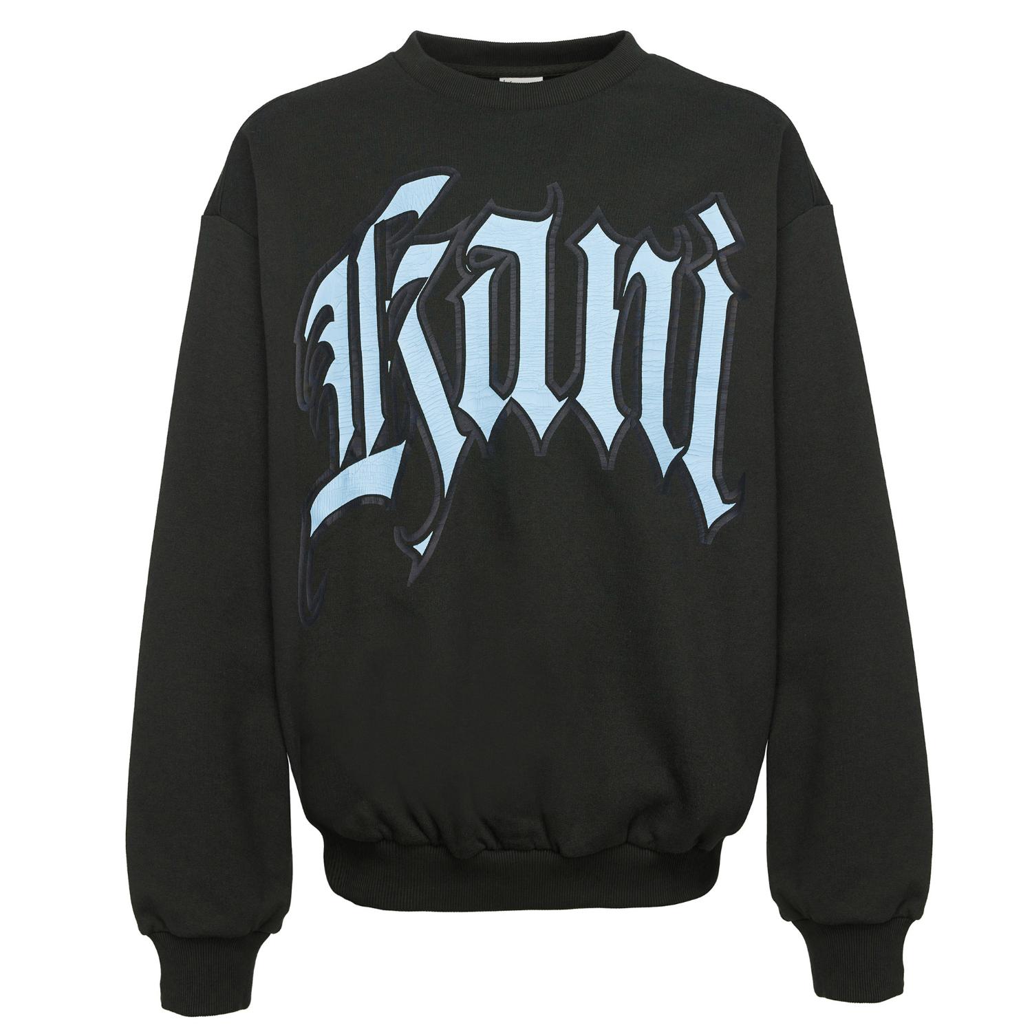 Karl Kani Inside Out Crewneck Dark Grey/ Light Blue - Uomini - Hoodie Karl Kani - Grigio - 60200014