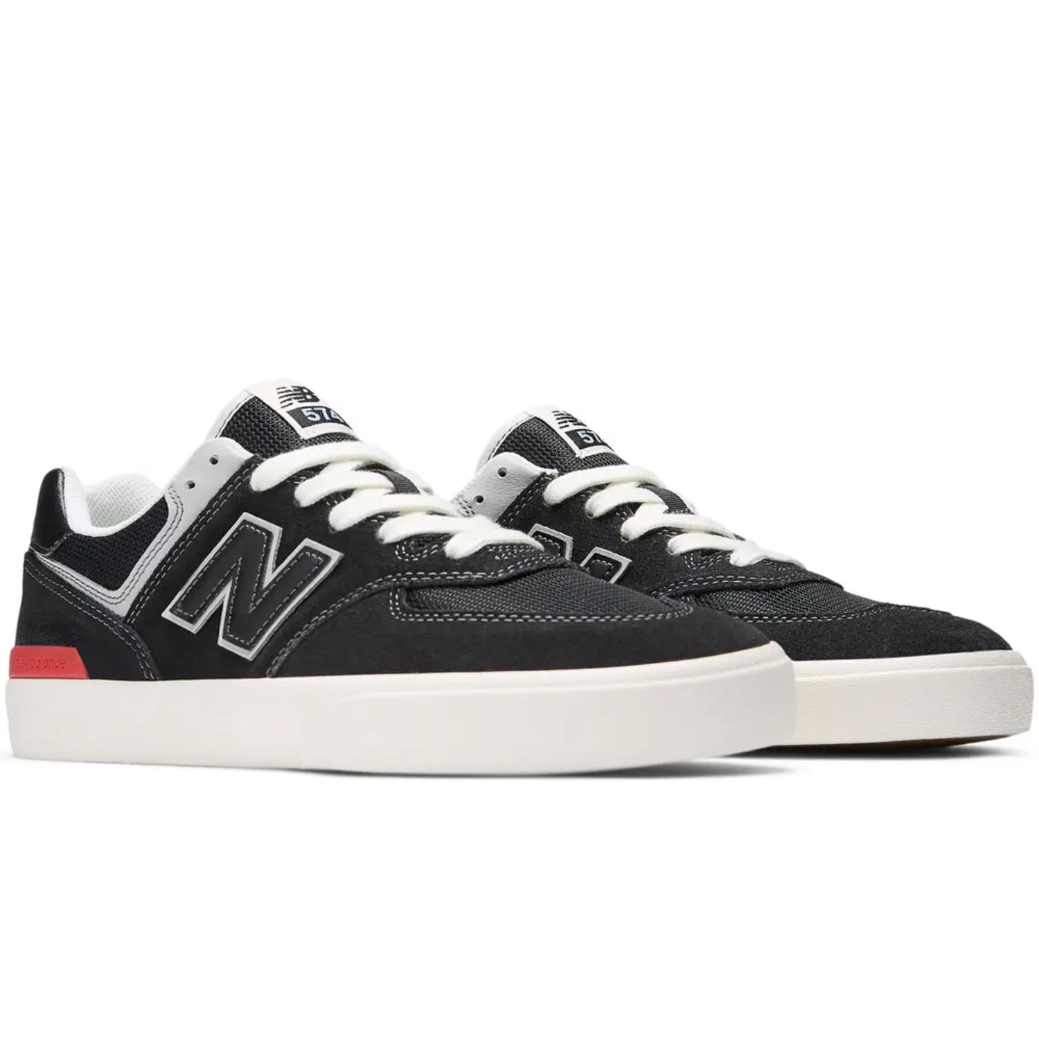 New Balance Numeric 574 Vulc "Black White" - Uomini - Scarpe New Balance - Nero - NM574VYW