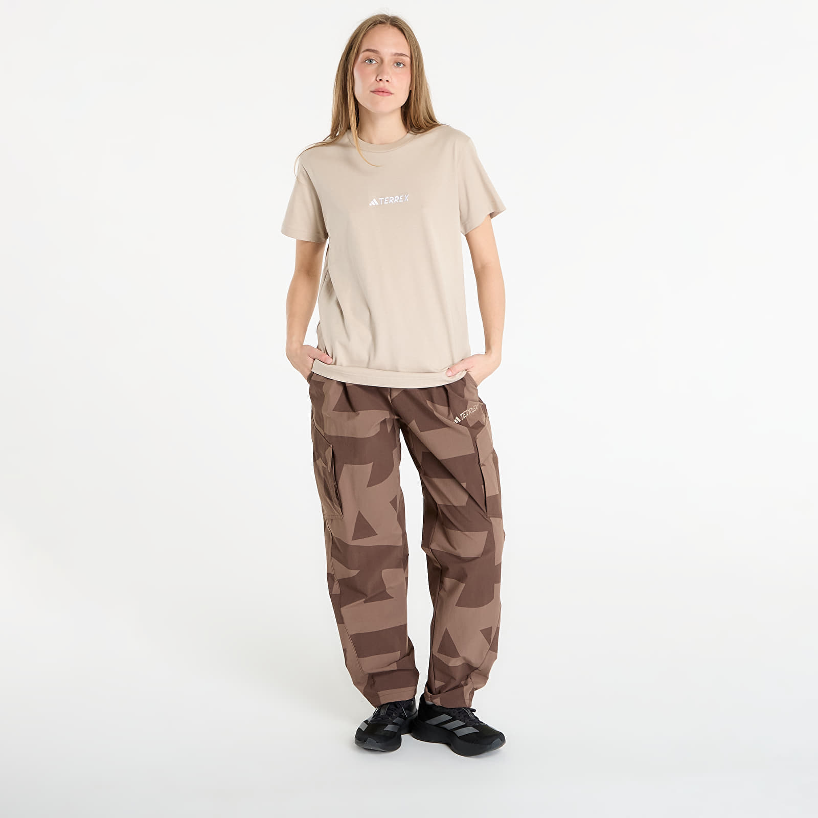 adidas Performance Maglietta adidas Terrex Signature AOP Graphic T-Shirt UNISEX Wonder Beige L