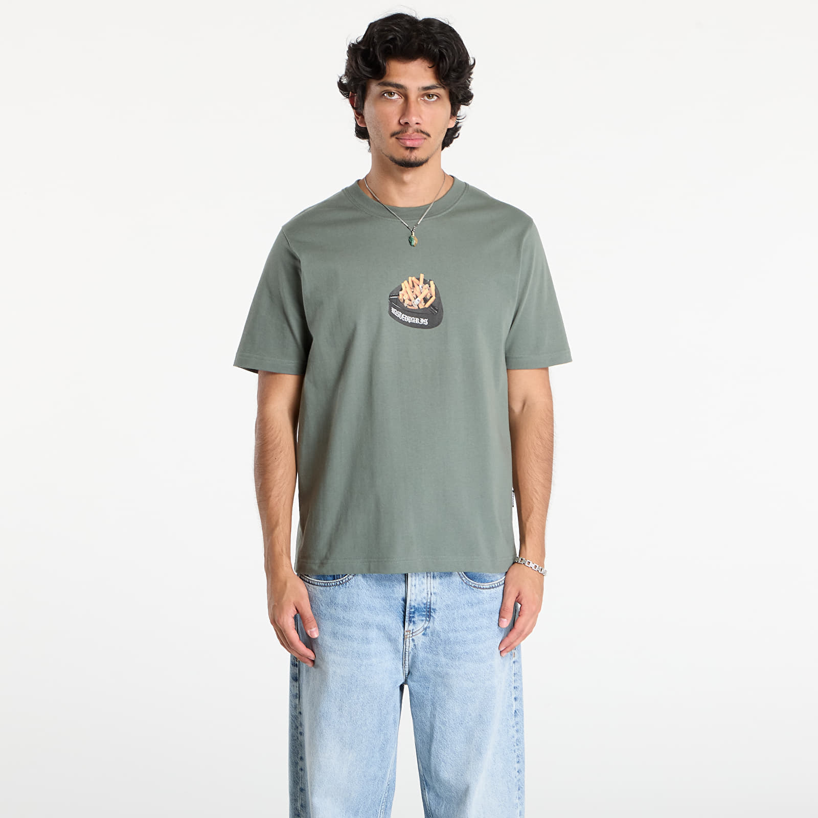 Maglietta Wasted Paris M Ashtray T-Shirt Lichen Green L