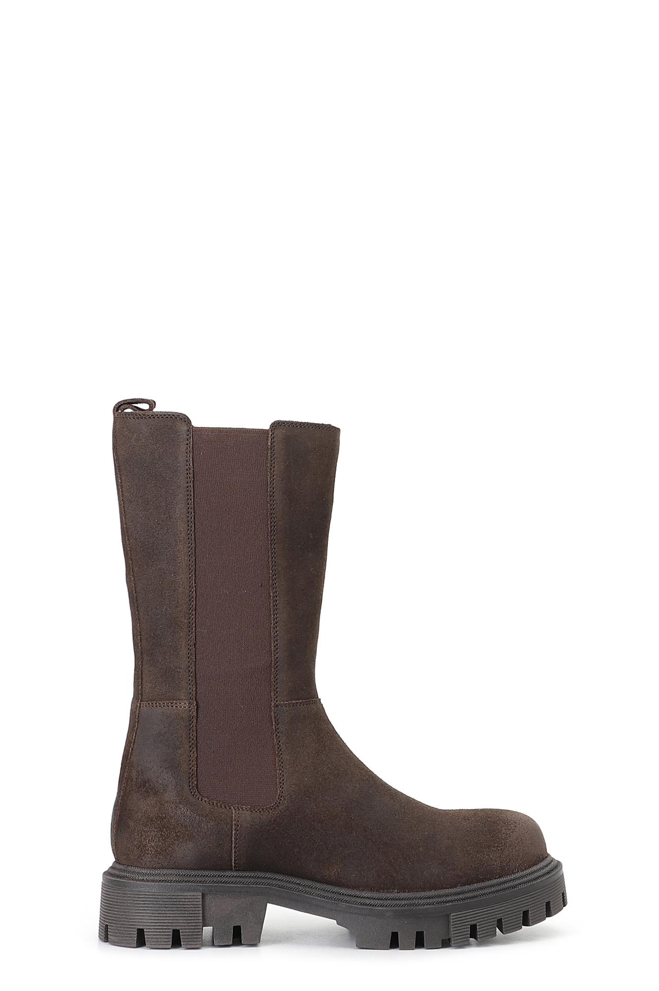 Stivale donna CafèNoir in pelle scamosciata con elastico XV1093