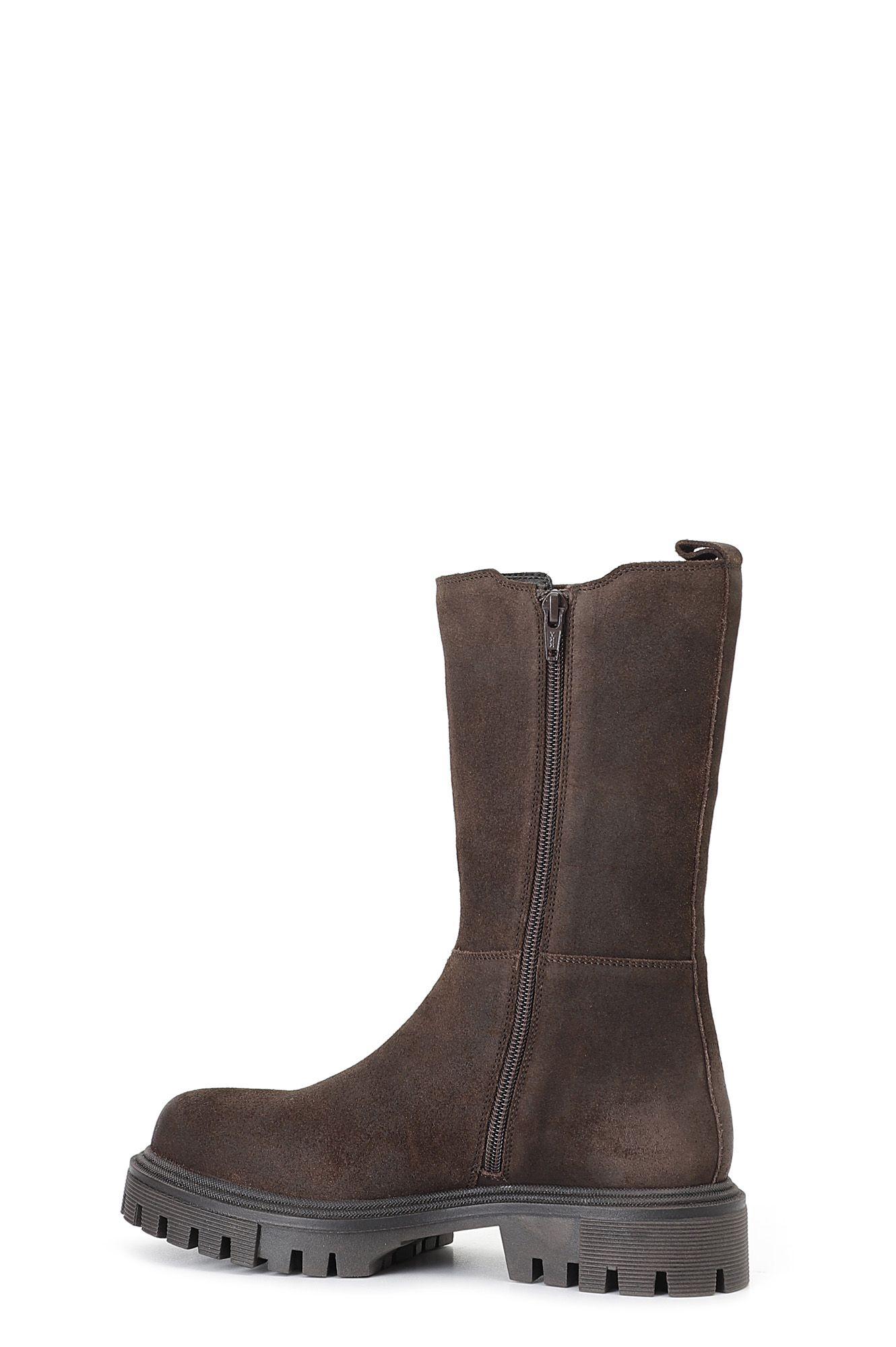 Stivale donna CafèNoir in pelle scamosciata con elastico XV1093