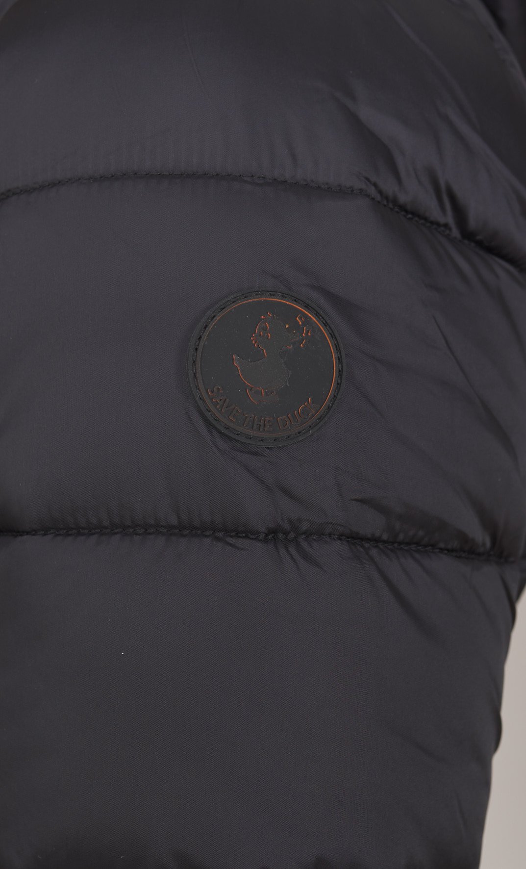 PIUMINO LUNGO SAVE THE DUCK TRAPUNTATO CON CAPPUCCIO REESE, Colore Nero