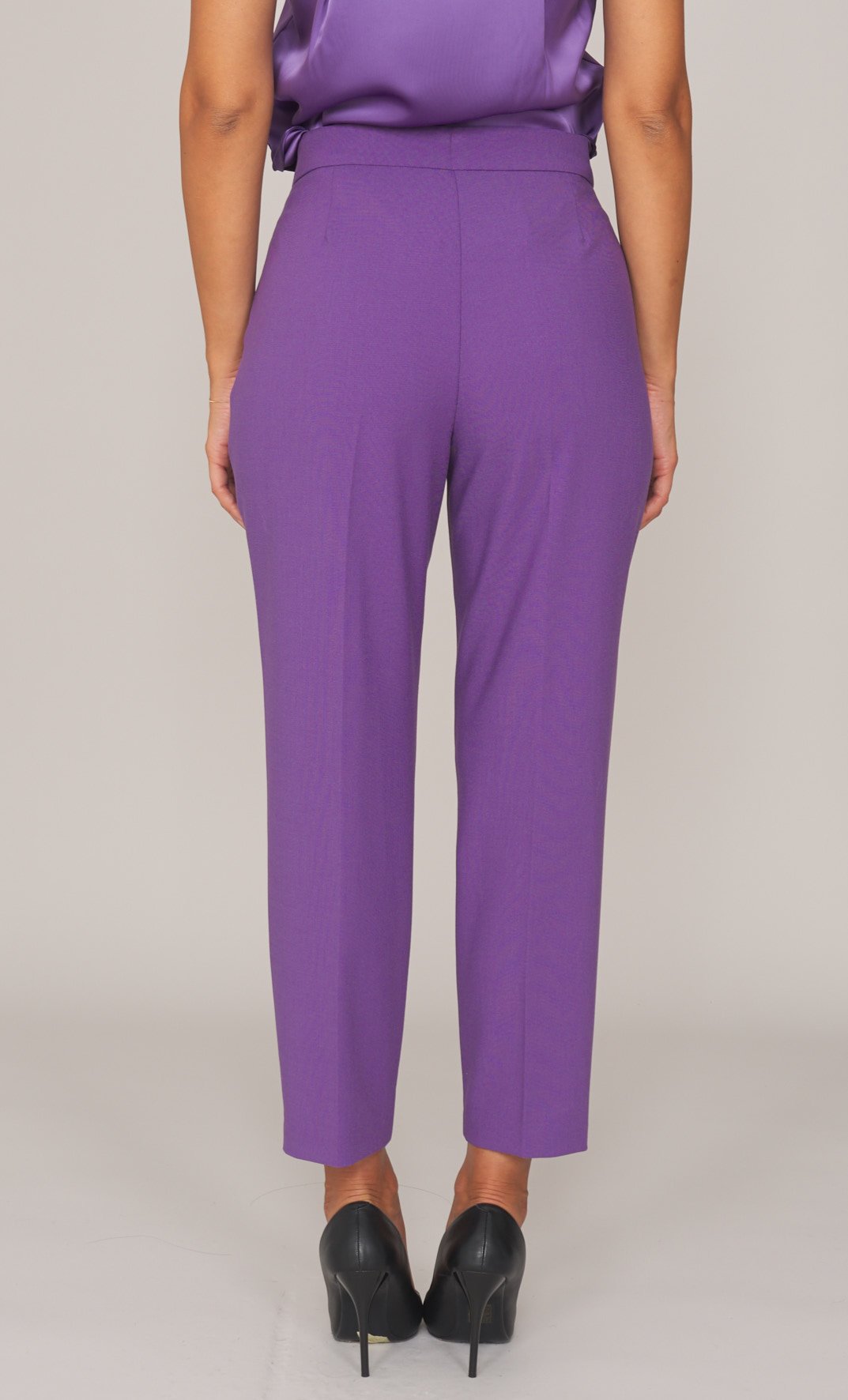 PANTALONE TWINSET ACTITUDE CON PINCES, Colore Viola