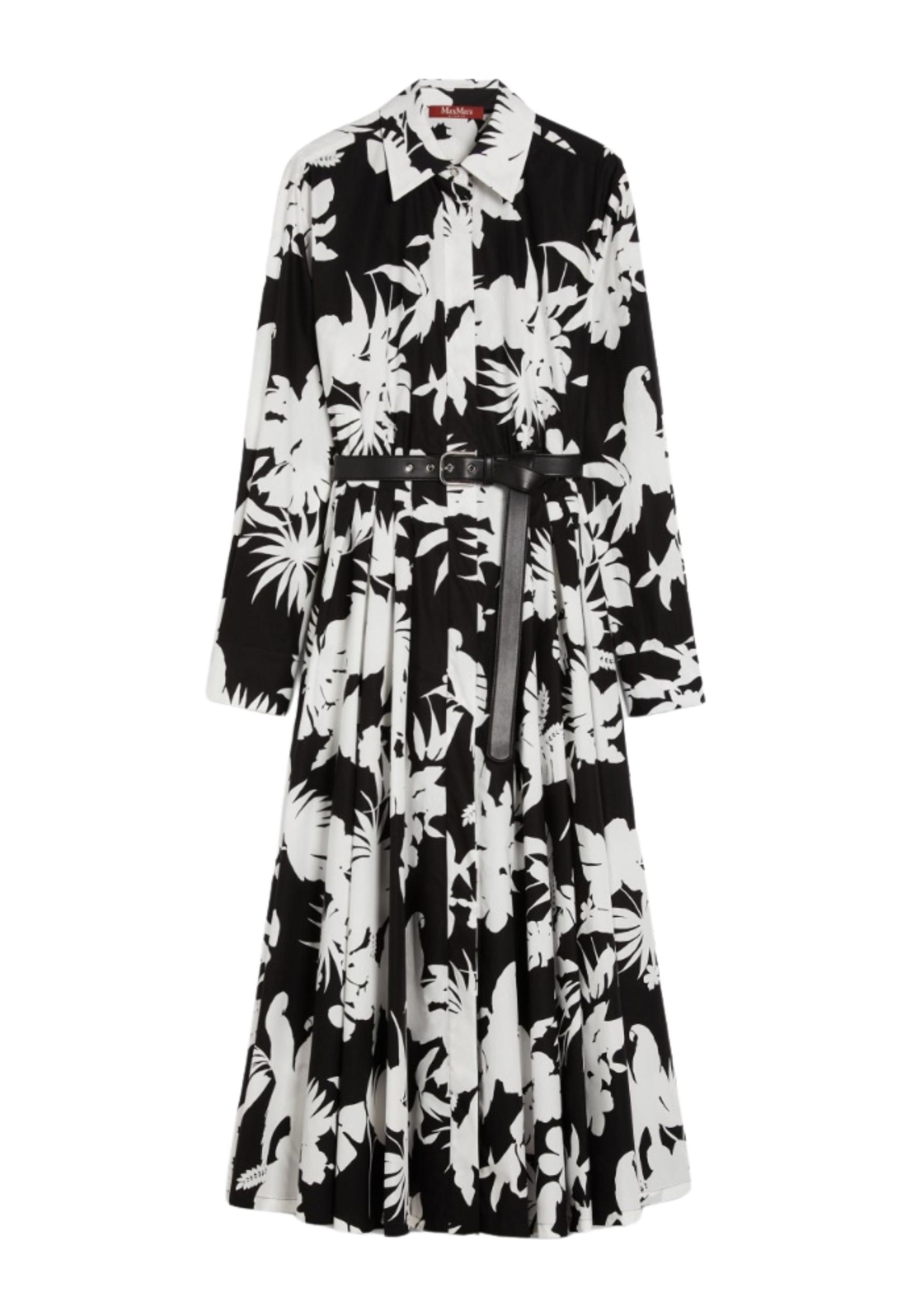 MAX MARA STUDIO Abito chemisier in cotone stampato