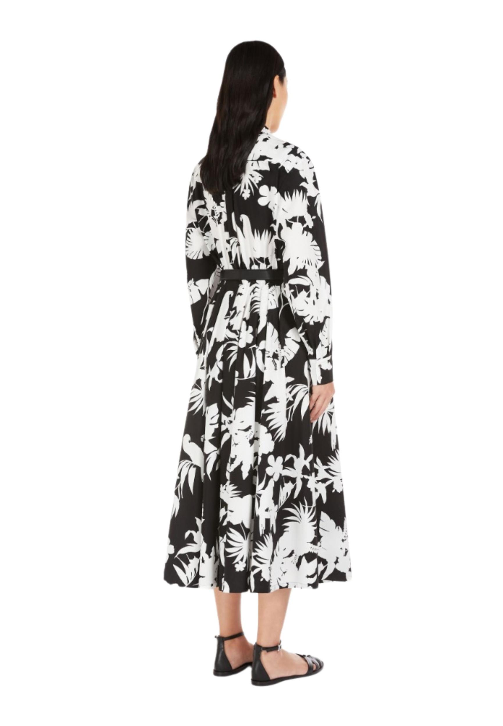 MAX MARA STUDIO Abito chemisier in cotone stampato