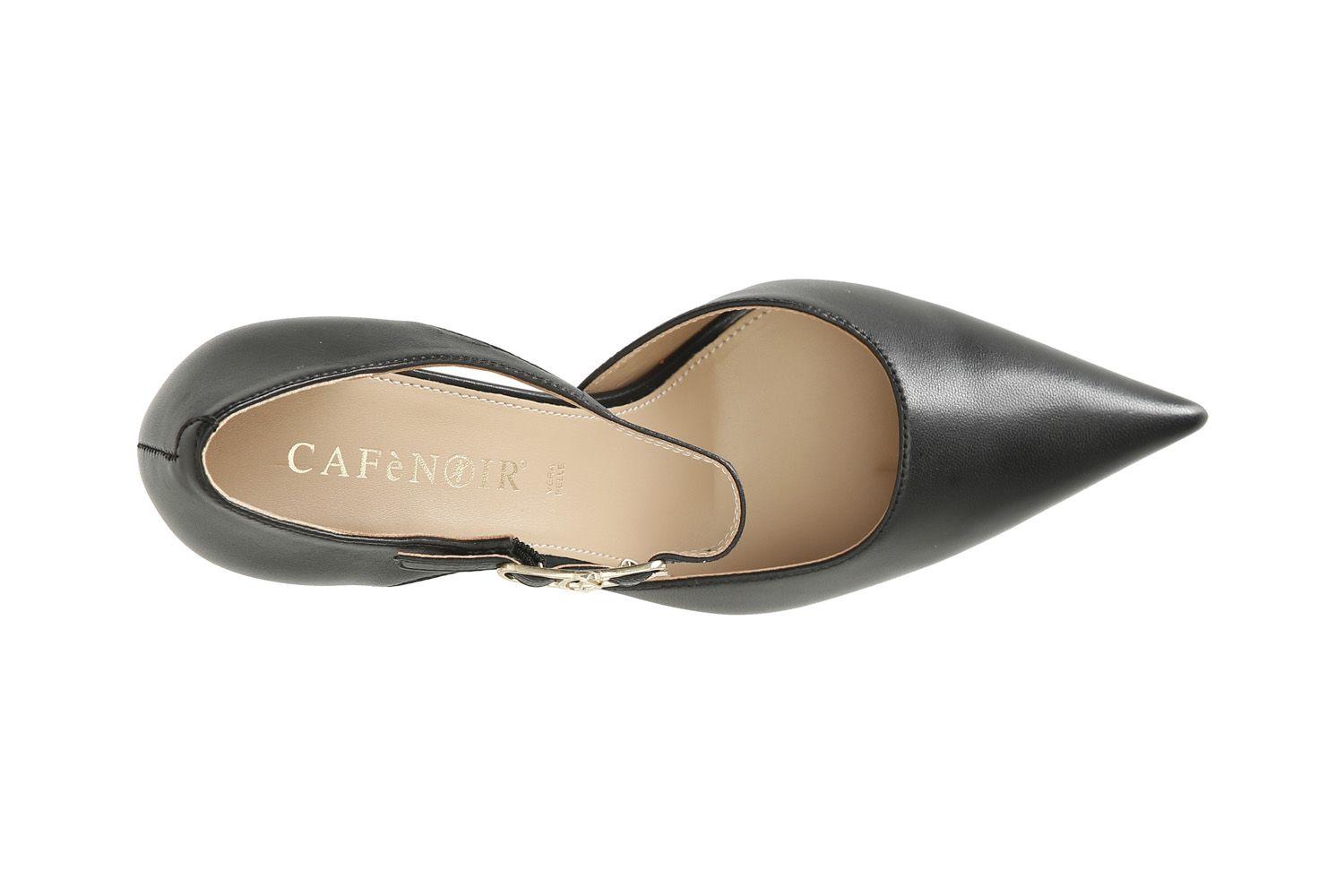 Décolleté spezzata CafèNoir in pelle con fibbia NA4041