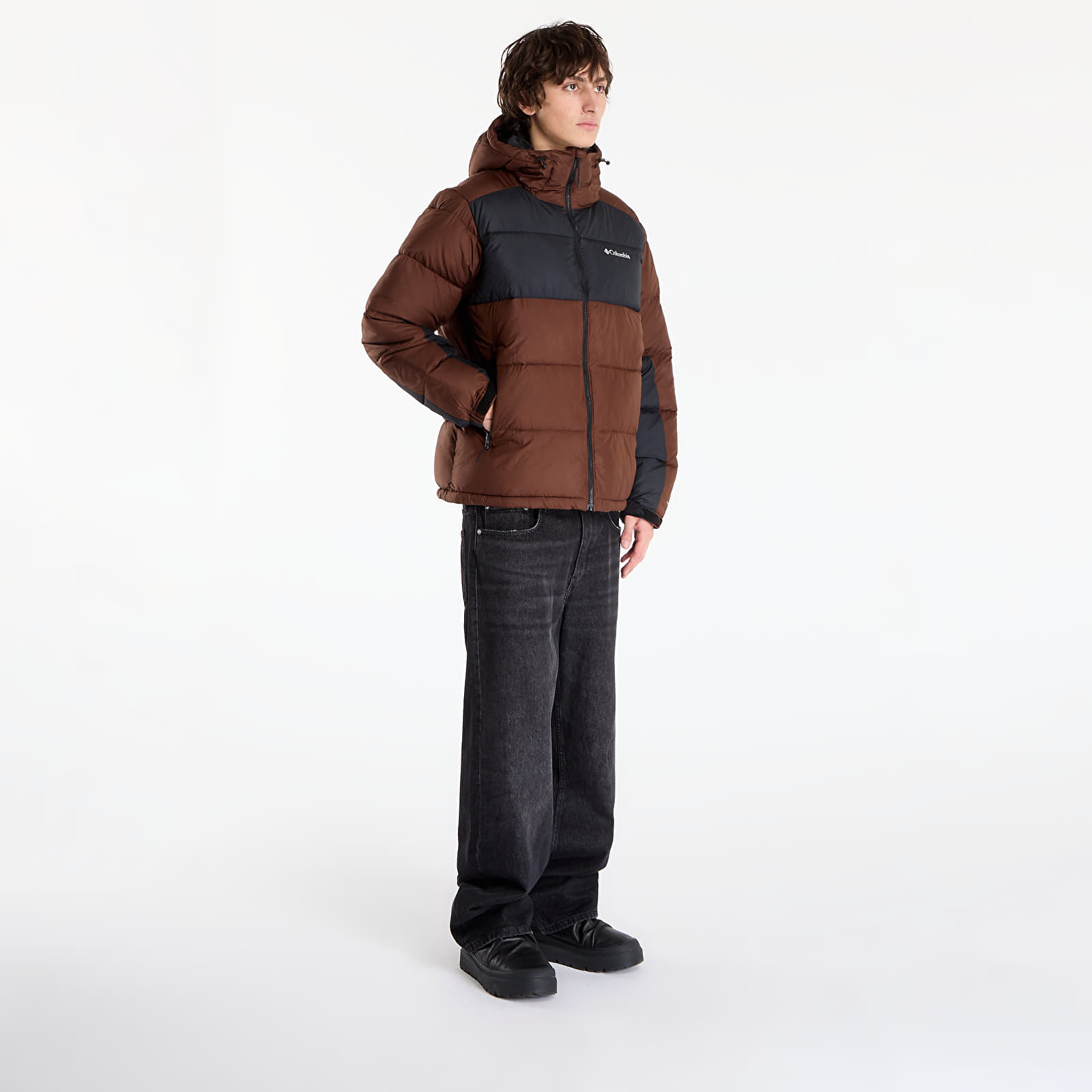 Giacca Columbia Pike Lake II Hooded Jacket Tobacco/ Black L