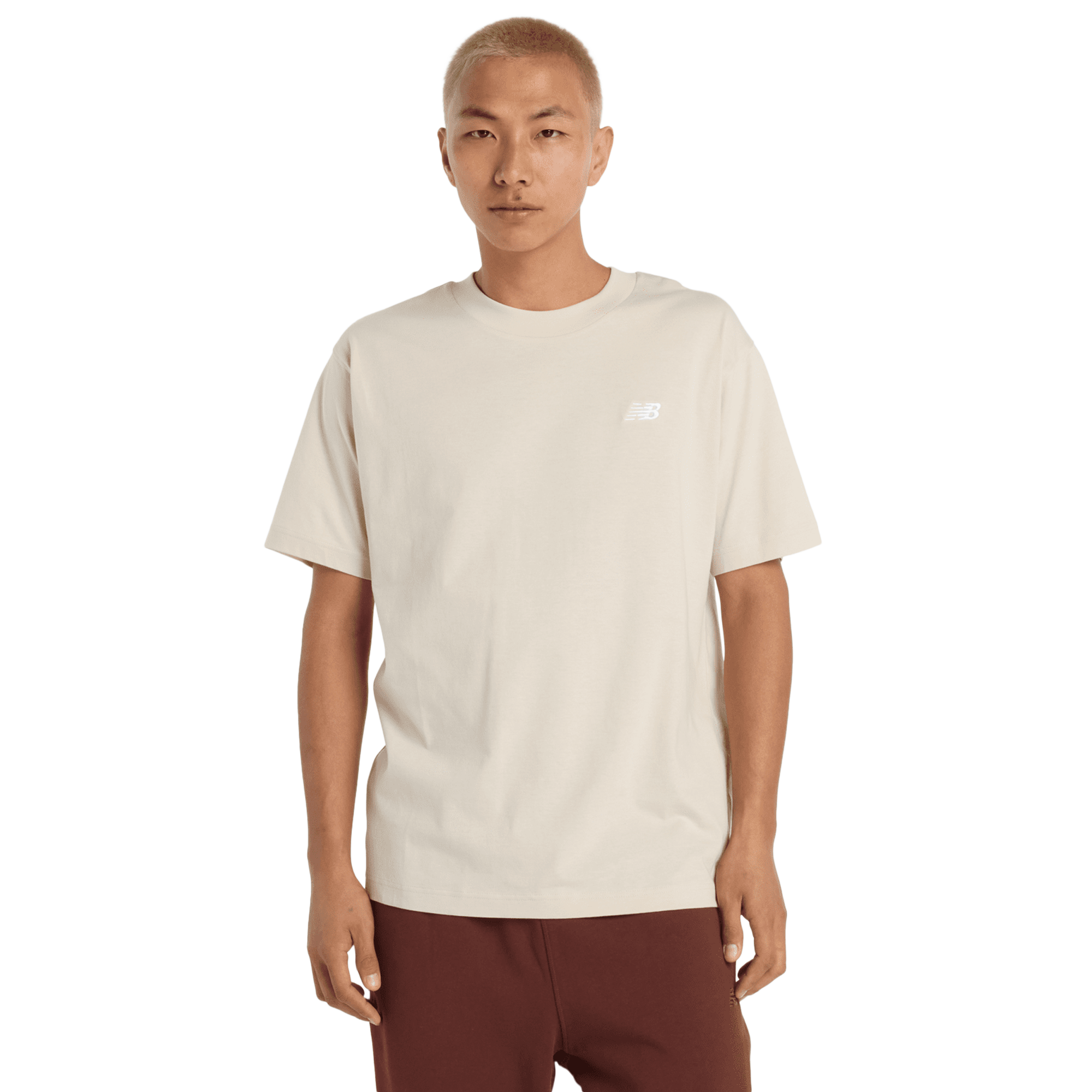 New Balance Sport Essentials Cotton T-shirt Uomo - Magliette Bianco - Taglia XS - Jersey di cotone
