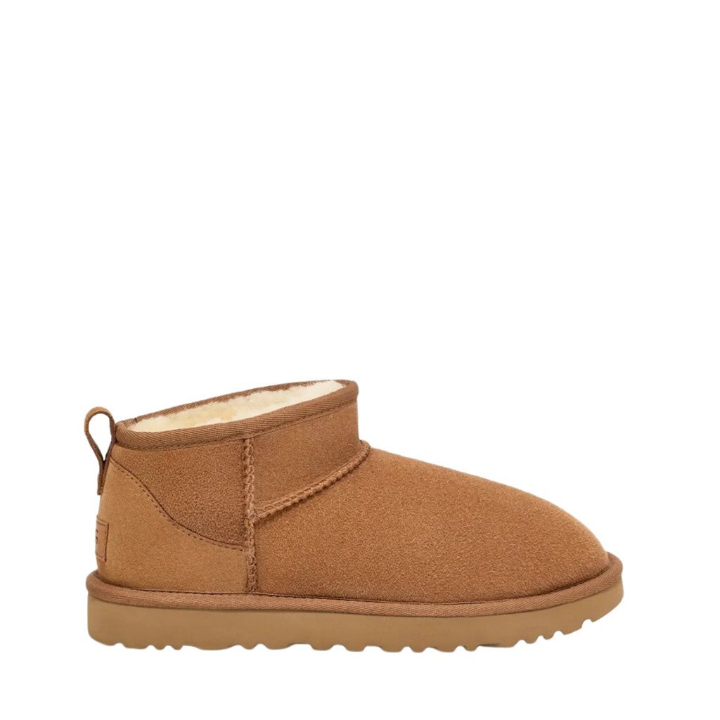 Stivaletto Ugg CLASSIC ULTRA MINI in camoscio color nocciola
