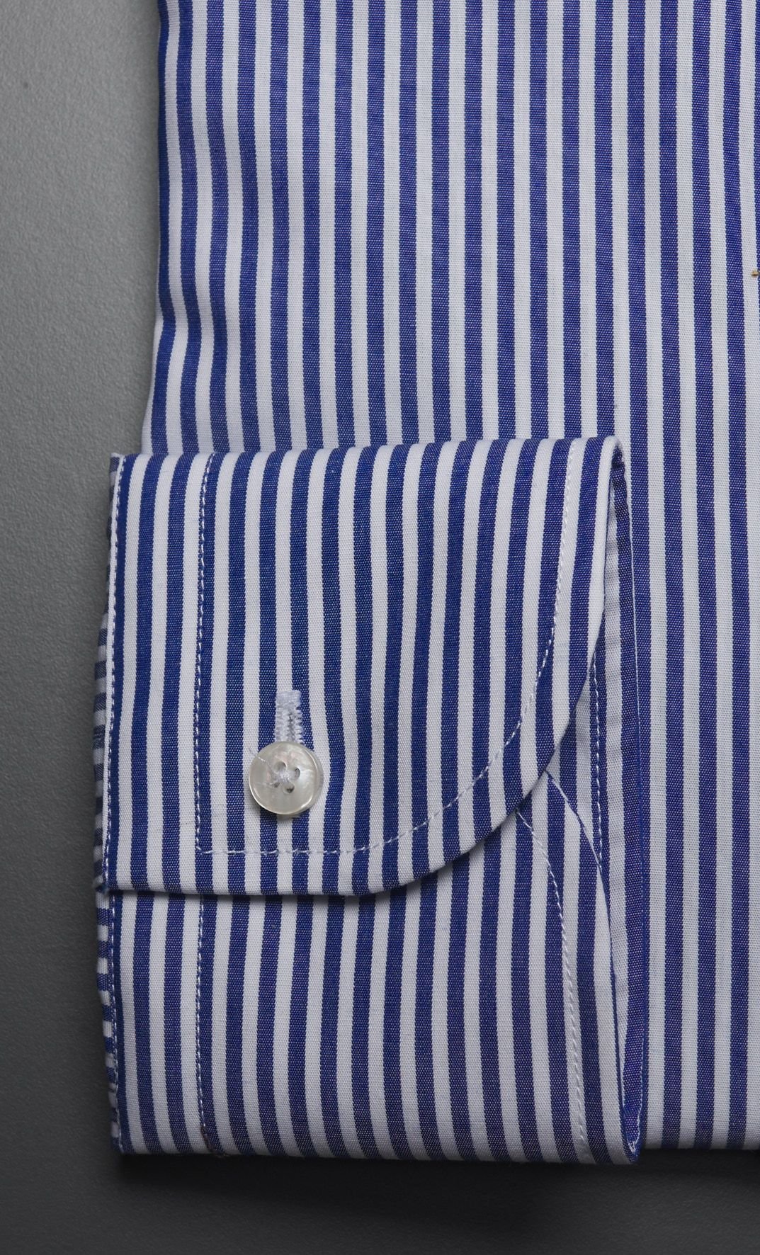 CAMICIA RIGA LARGA BRANCACCIO IN PURO COTONE NO STIRO - CELESTE, Colore Blu