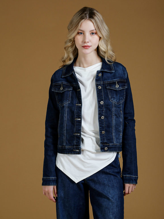 Solada Giacca Donna In Jeans Taglia L