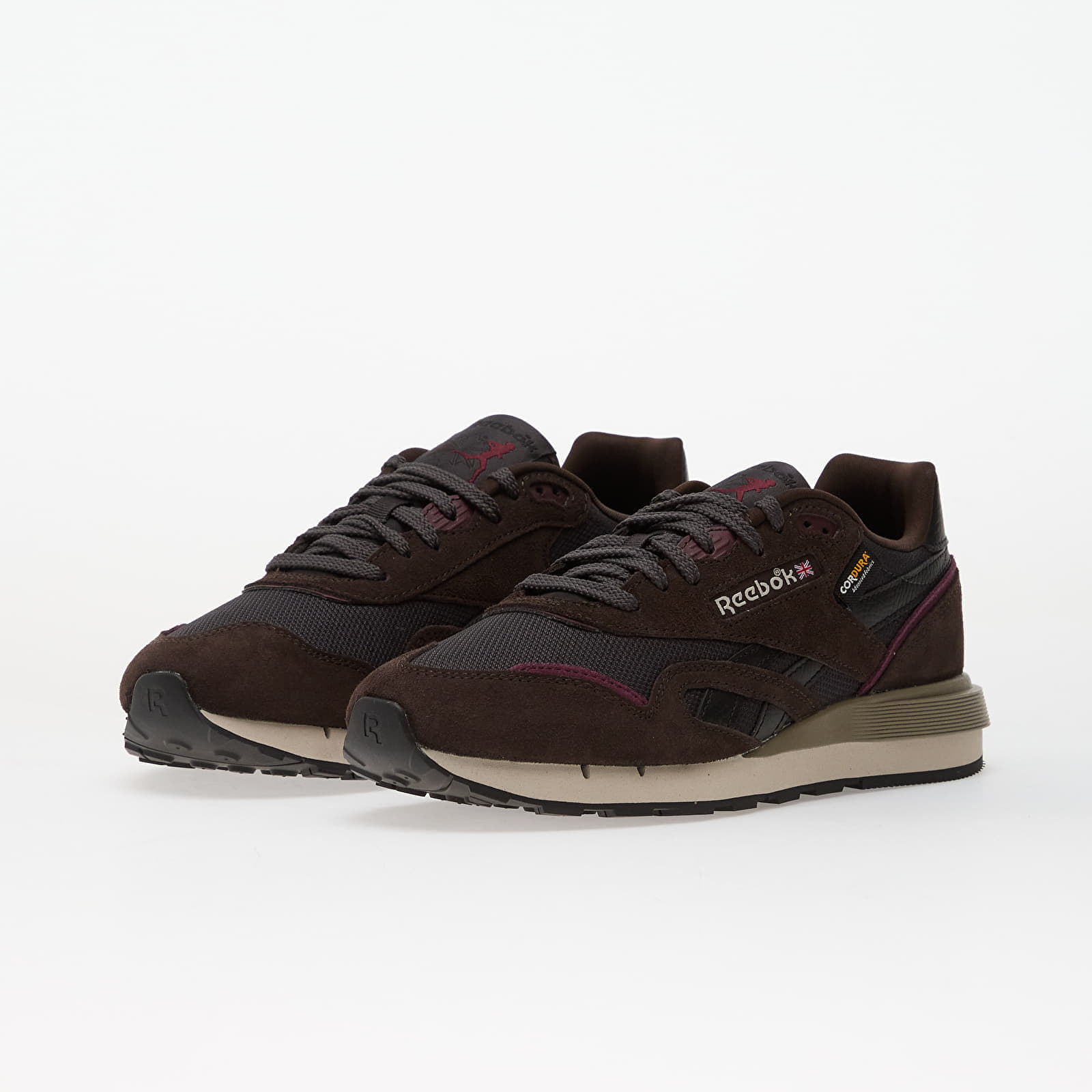 Reebok Classic Nylon 89 Washed Black/ Black/ Black Cherry