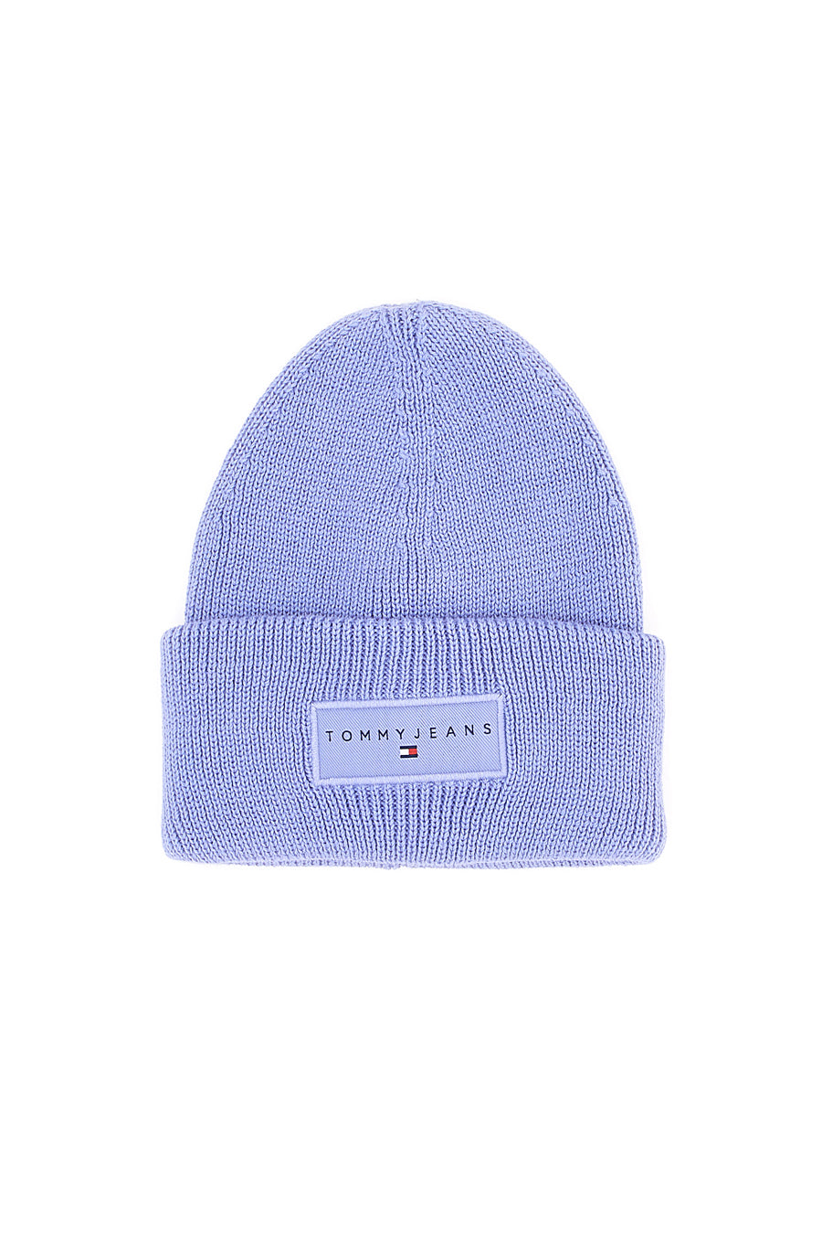 TOMMY HILFIGER Cappello beanie lilla in maglia con logo Tommy Jeans Linear Beanie