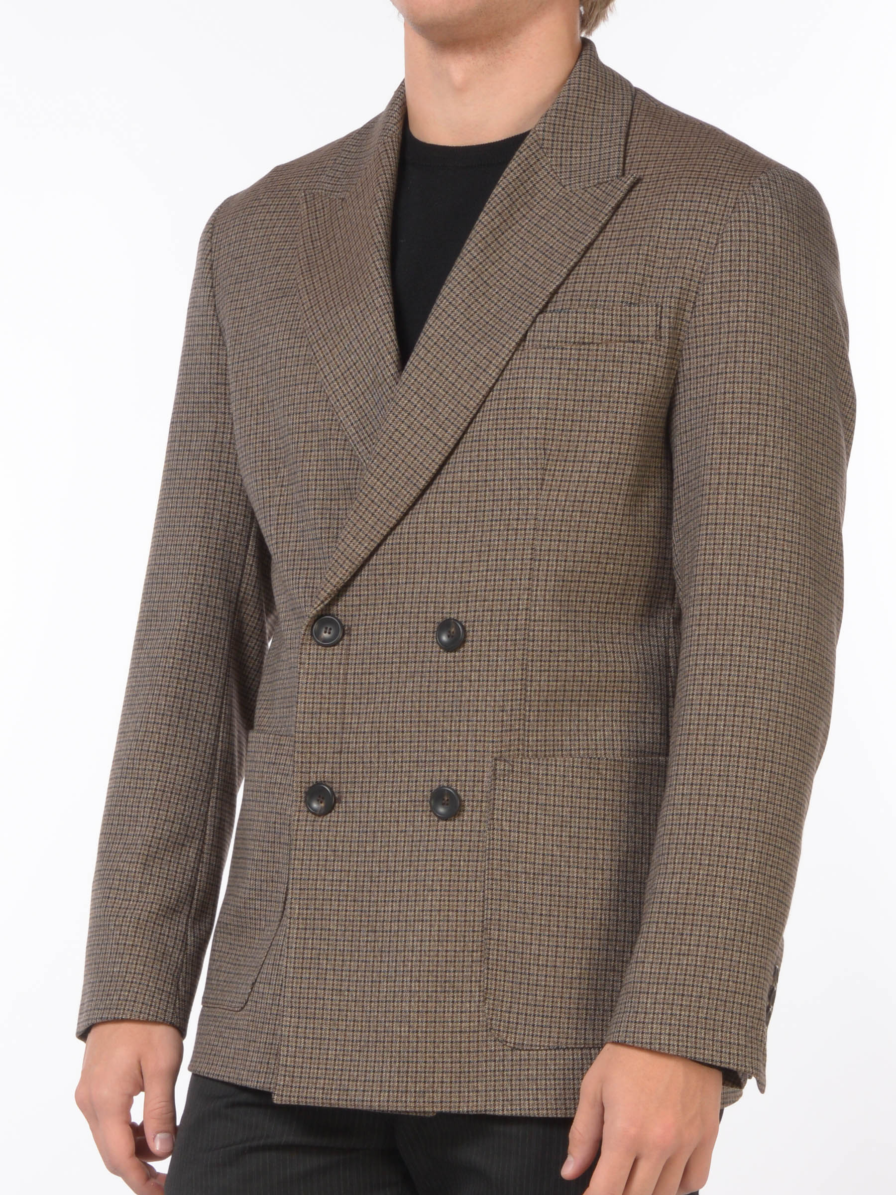 giacca da uomo Hosio doppiopetto a quadri