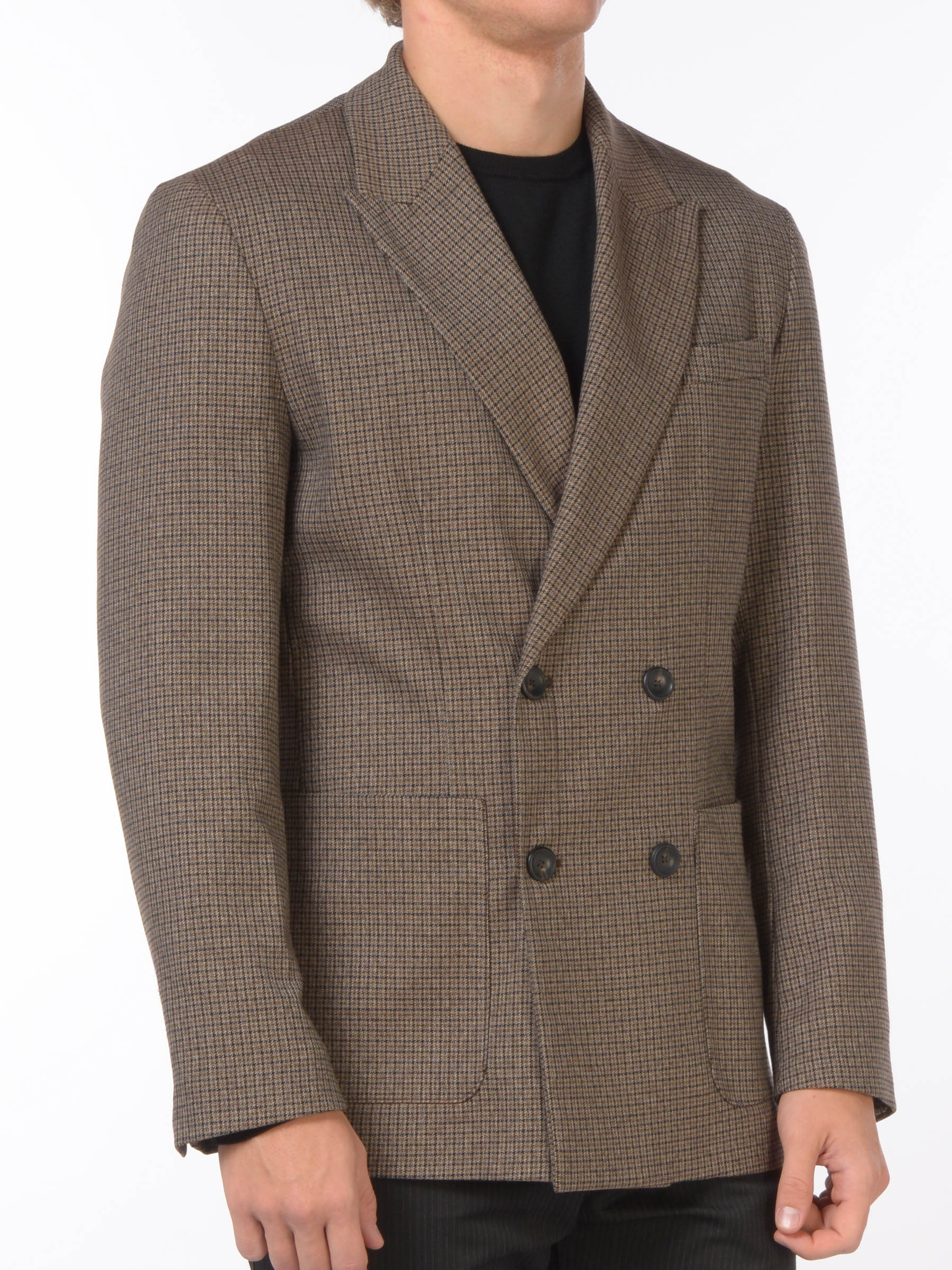 giacca da uomo Hosio doppiopetto a quadri