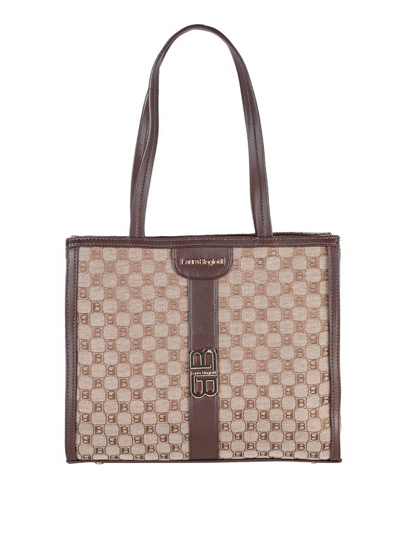 Laura Biagiotti Borsa Tote Da Donna Con Doppi Manici Borse a Mano Marrone Taglia Unica