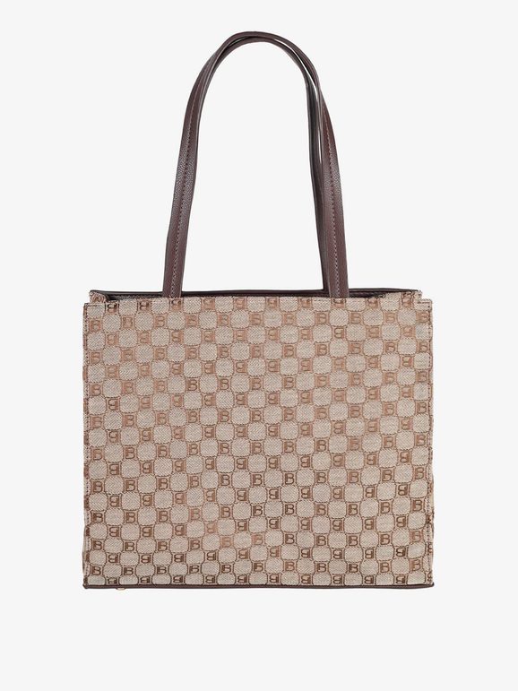 Laura Biagiotti Borsa Tote Da Donna Con Doppi Manici Borse a Mano Marrone Taglia Unica