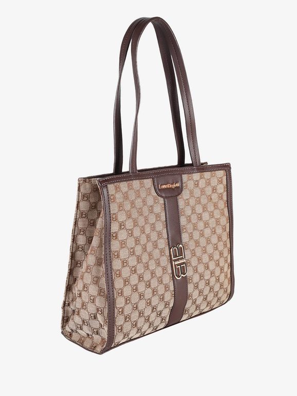 Laura Biagiotti Borsa Tote Da Donna Con Doppi Manici Borse a Mano Marrone Taglia Unica