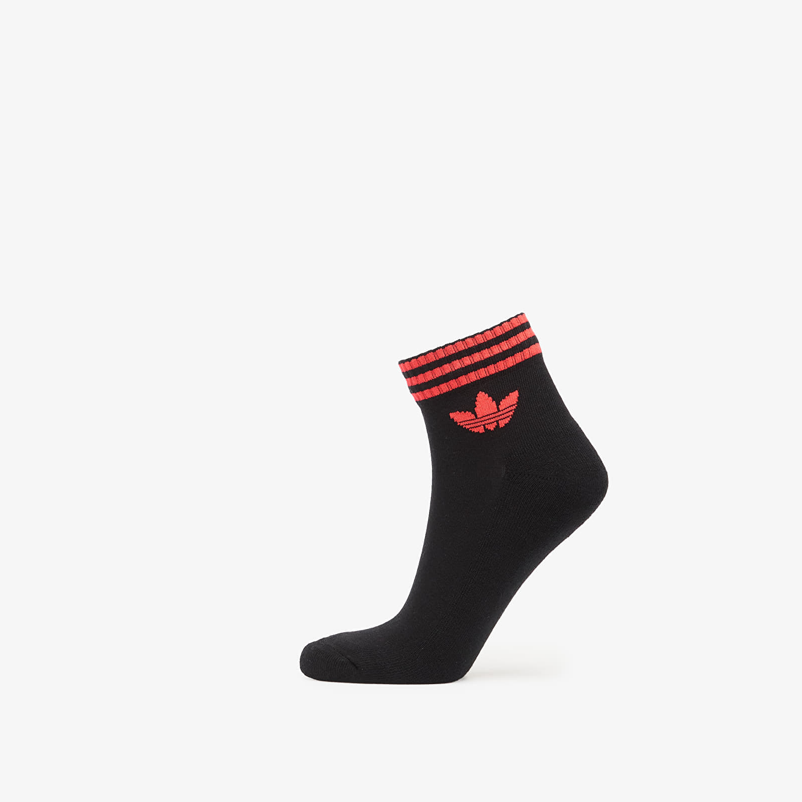 adidas Originals adidas 3S Ankle Socks 3-Pack Black/ White/ Lucid Red XL