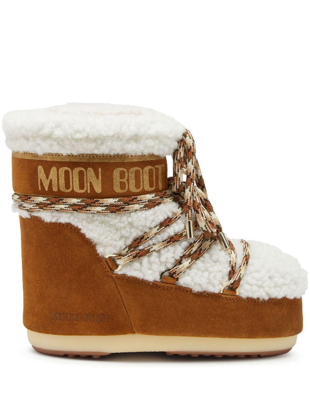 Moon Boot Stivali Icon Low marrone/bianco