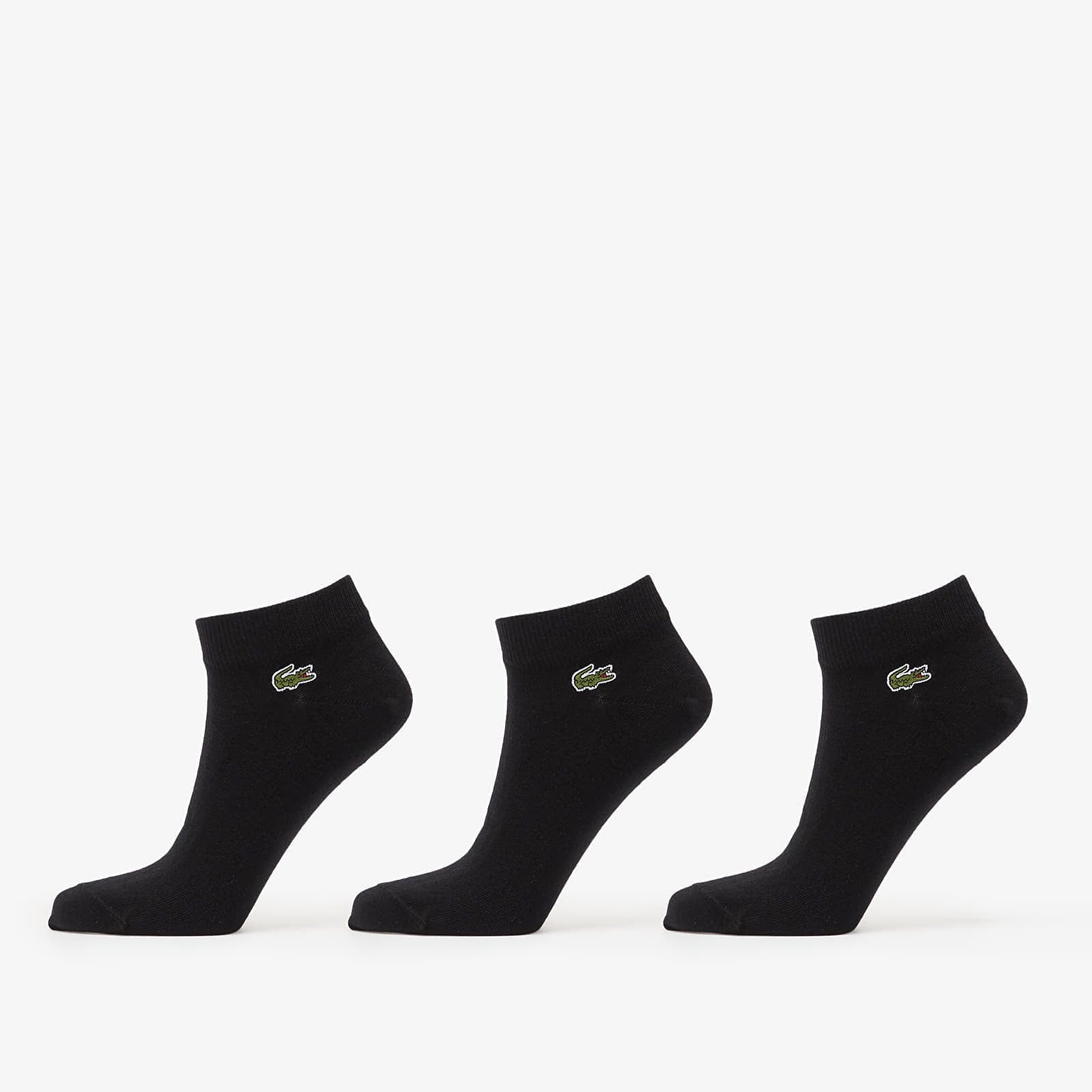 Calzini LACOSTE Socks Black/ Black-Black 39-42