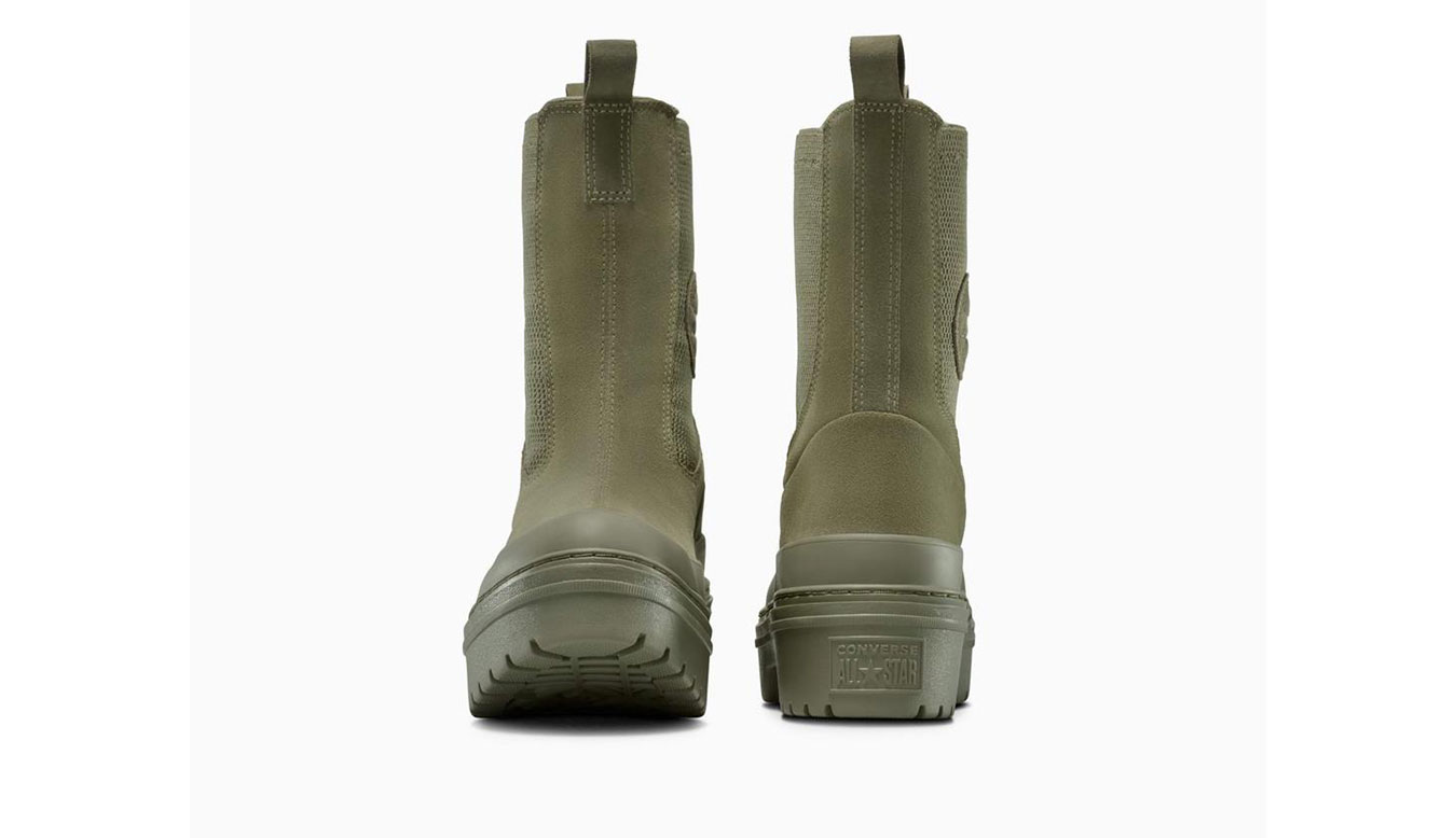 Converse Chuck Taylor All Star Lugged Heel Chelsea Boot Mono Suede Donne - Sneakers Converse - Verde - A17683C-5.5